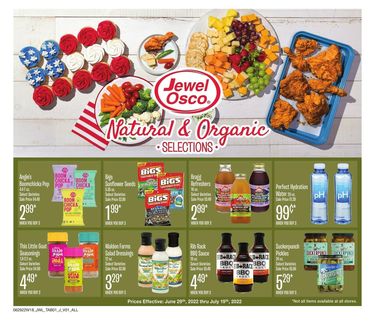 Jewel Osco Natural & Organic Weekly Ad from June 29