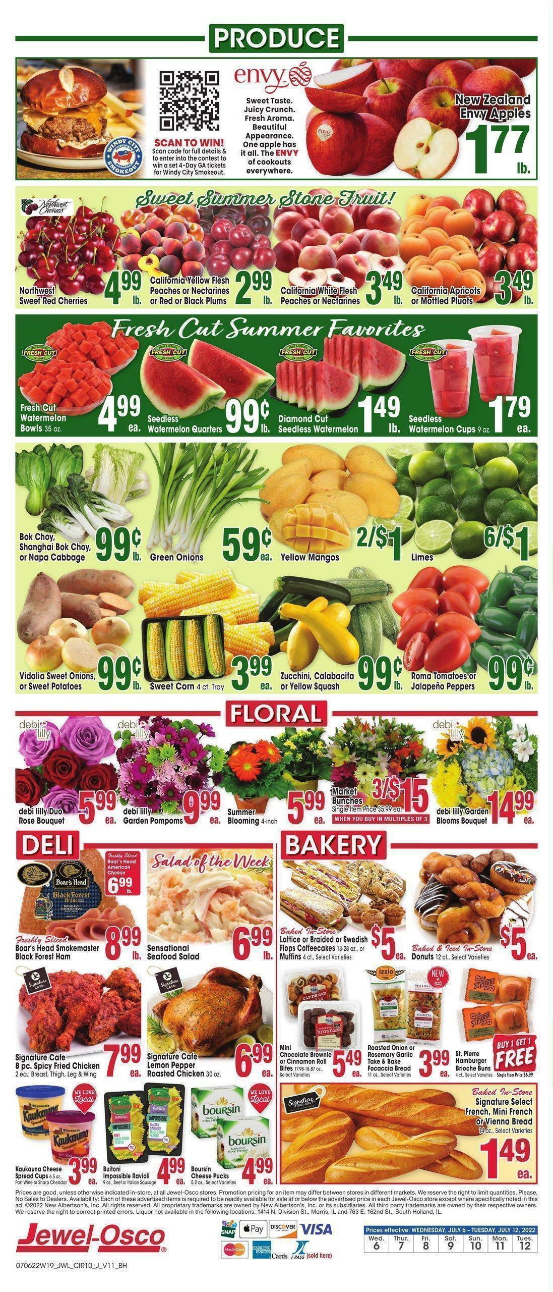 Jewel Osco Weekly Ad from July 6