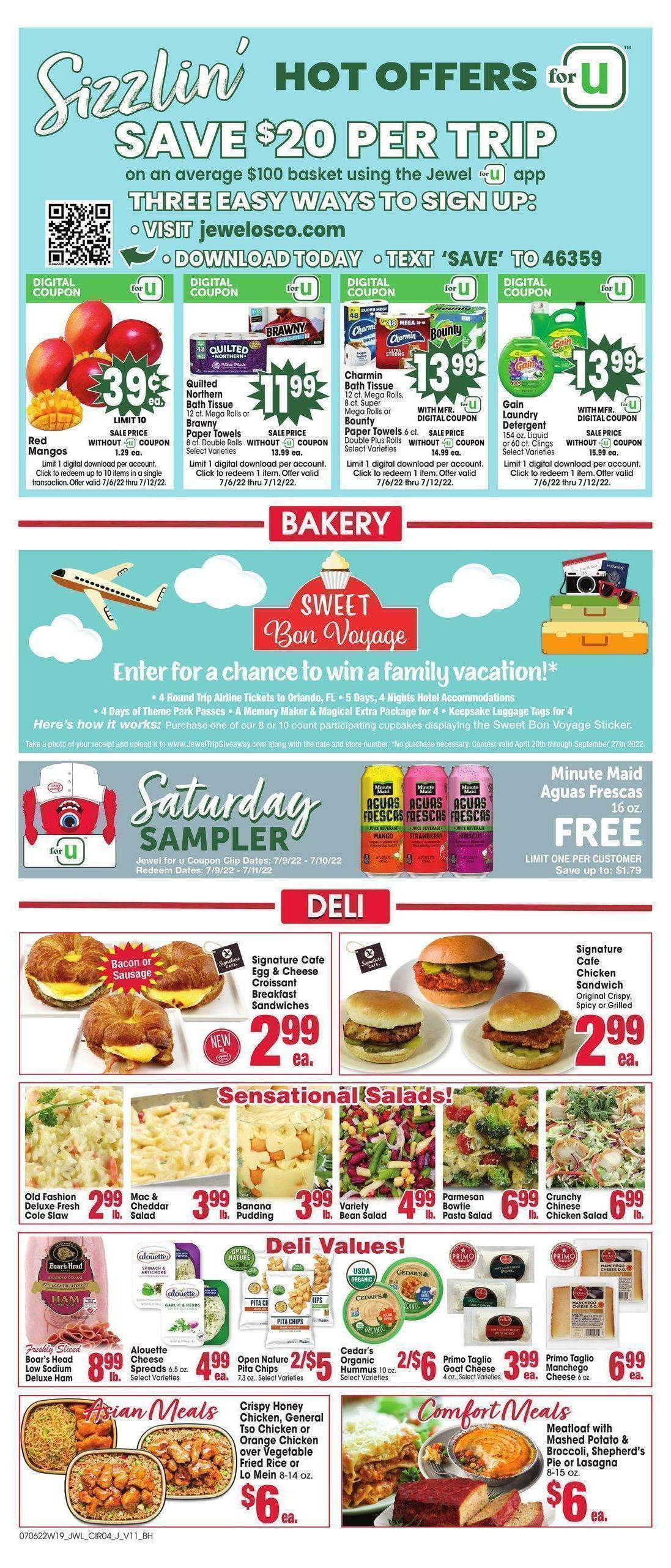 Jewel Osco Weekly Ad from July 6