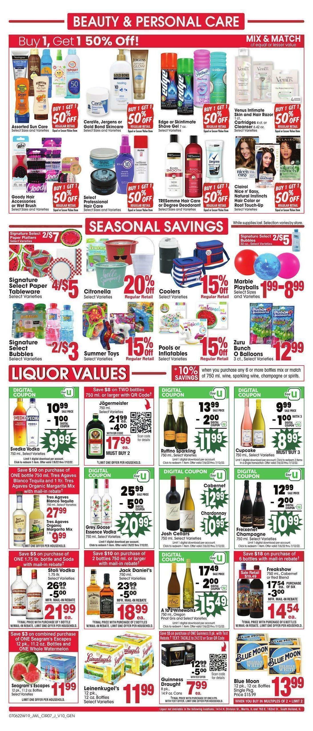 Jewel Osco Weekly Ad from July 6