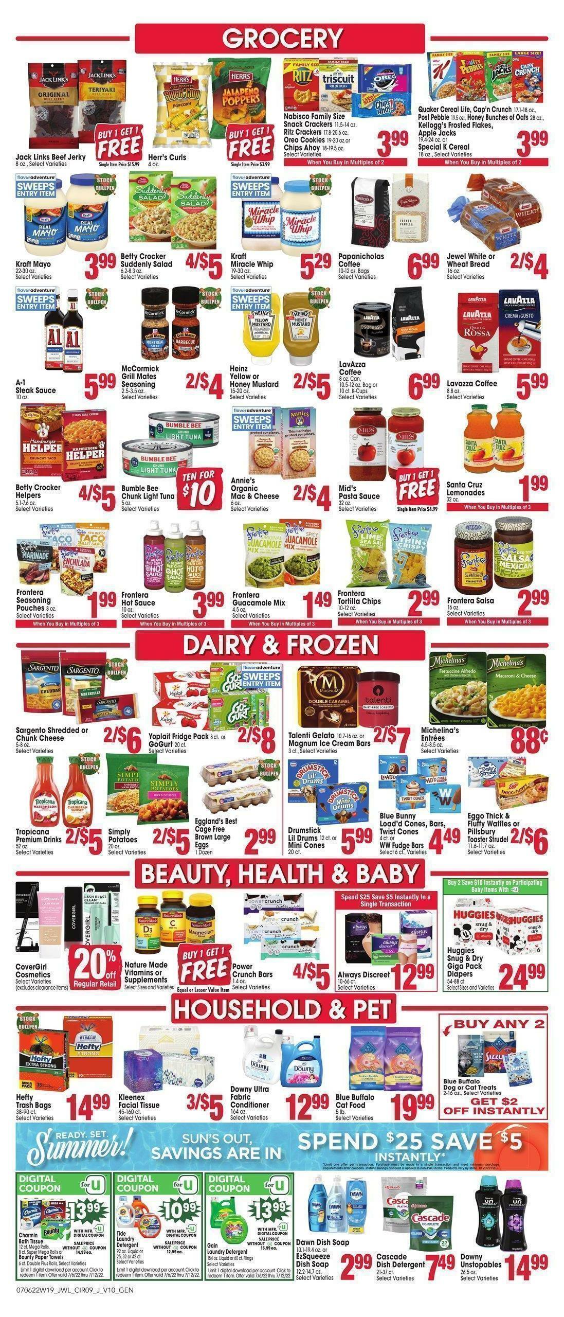 Jewel Osco Weekly Ad from July 6
