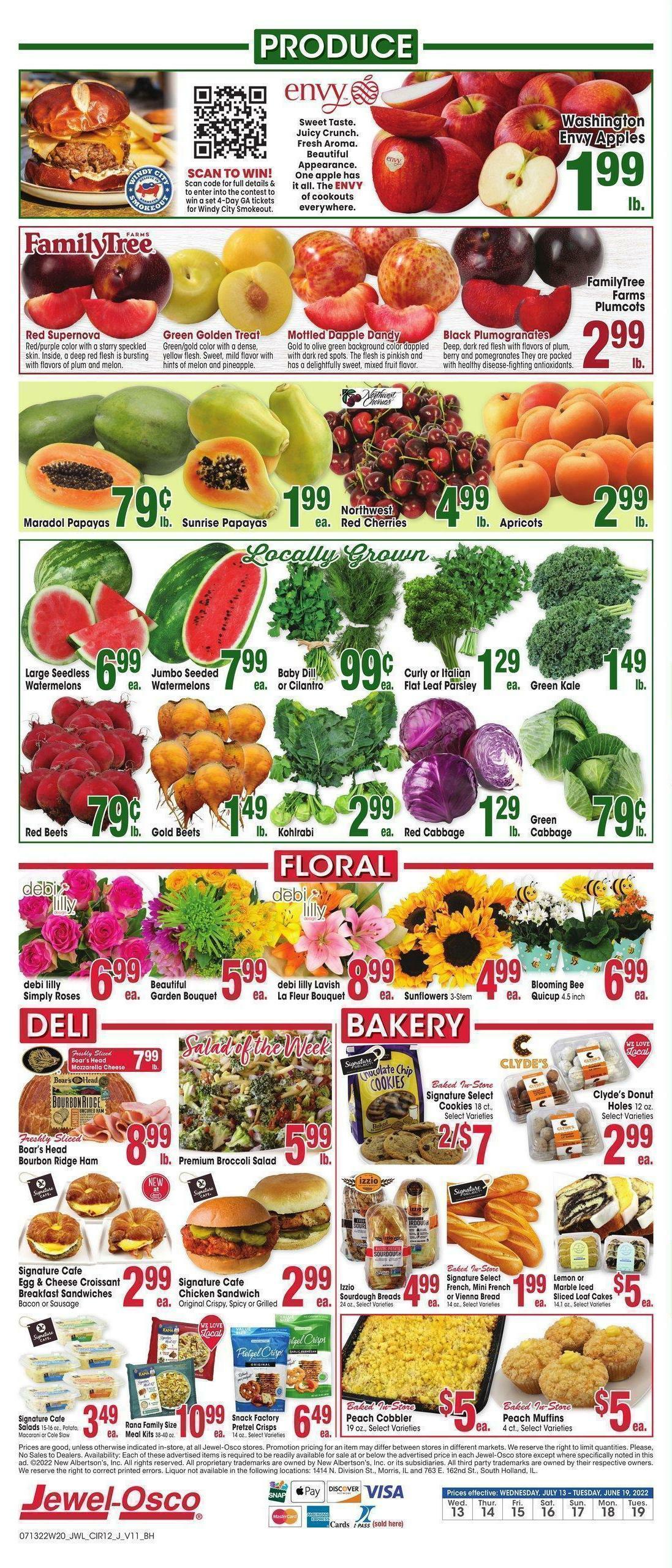 Jewel Osco Weekly Ad from July 13