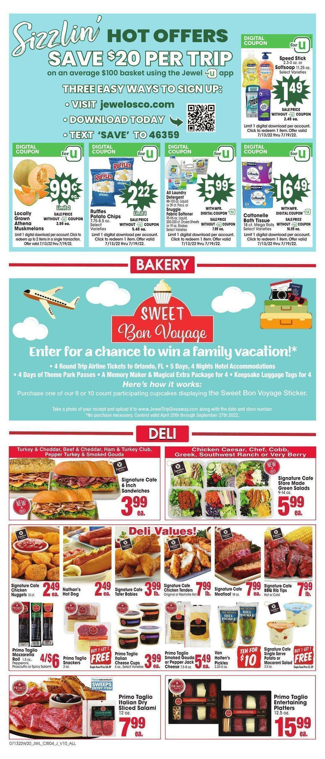 Jewel Osco Weekly Ad from July 13