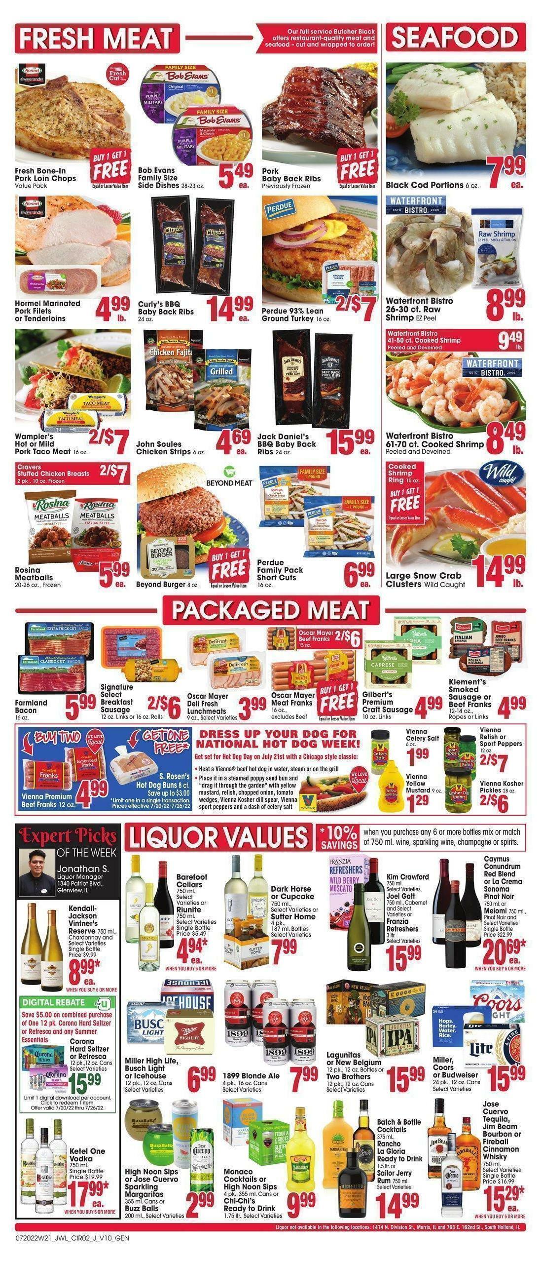 Jewel Osco Weekly Ad from July 20