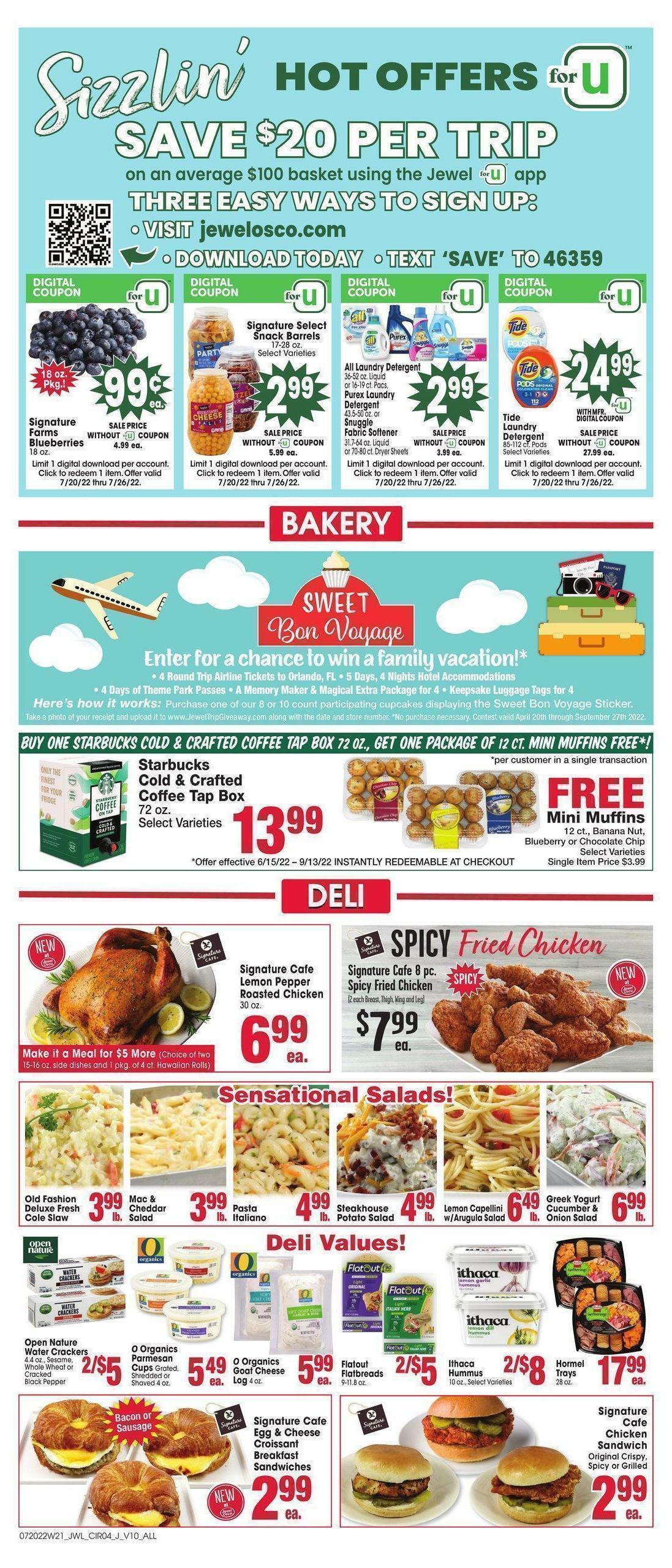Jewel Osco Weekly Ad from July 20
