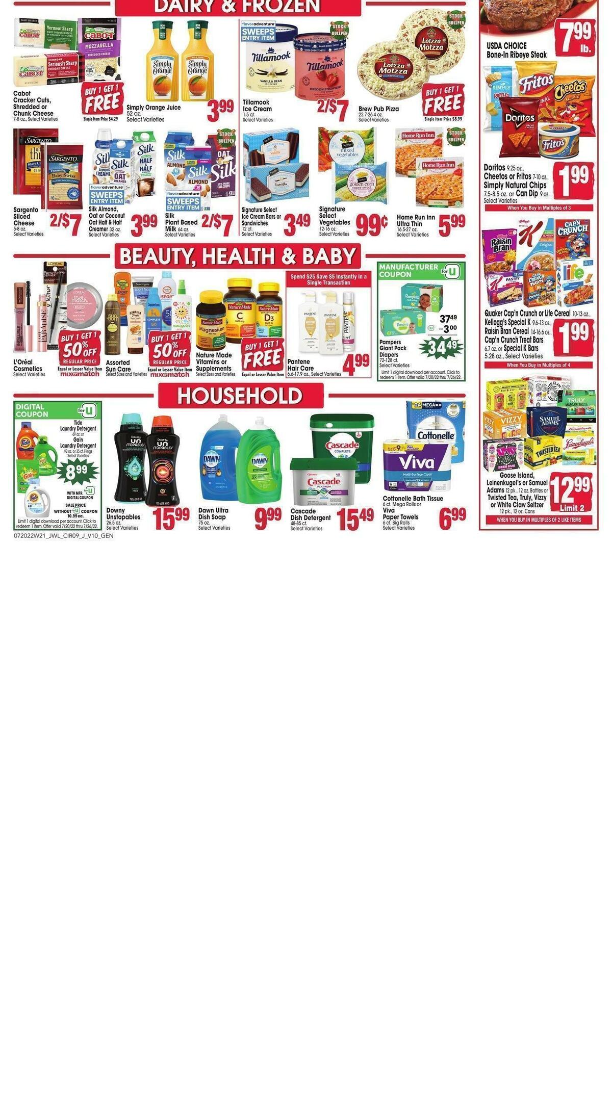 Jewel Osco Weekly Ad from July 20