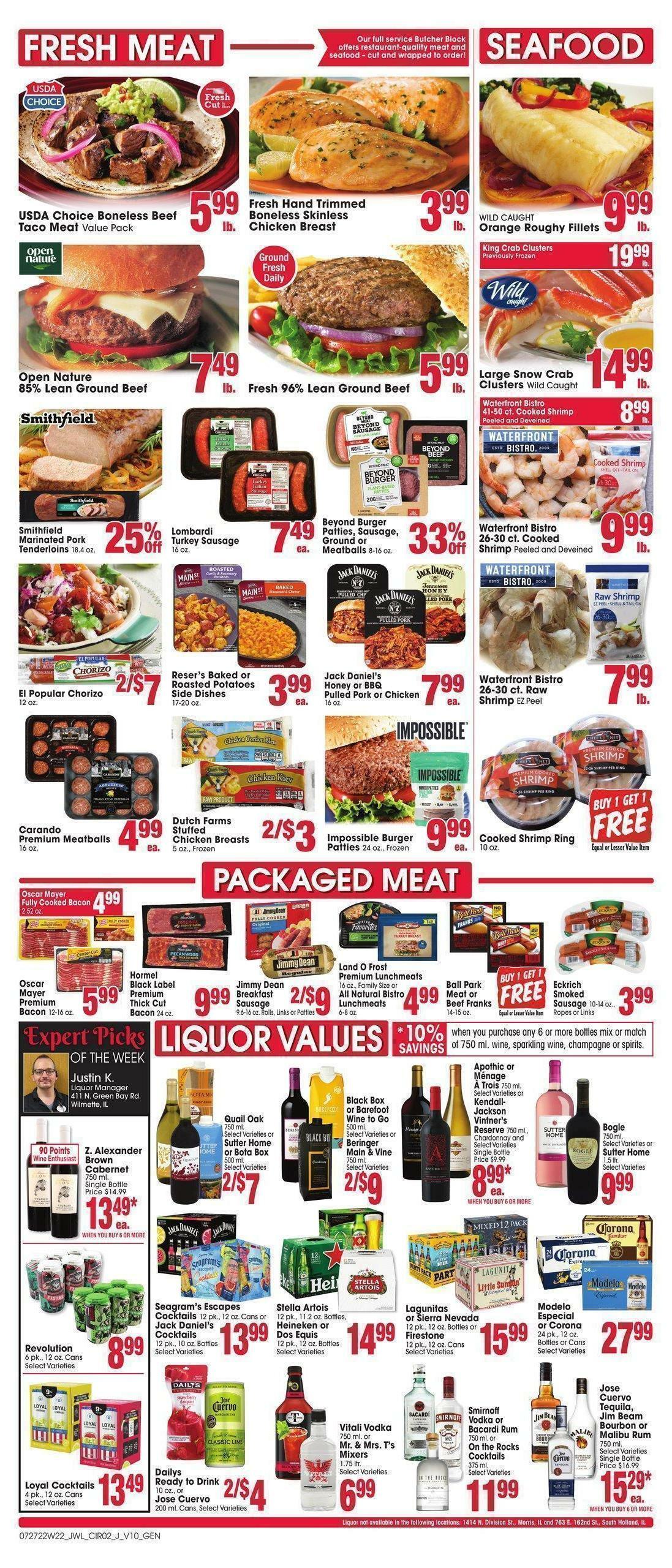 Jewel Osco Weekly Ad from July 27