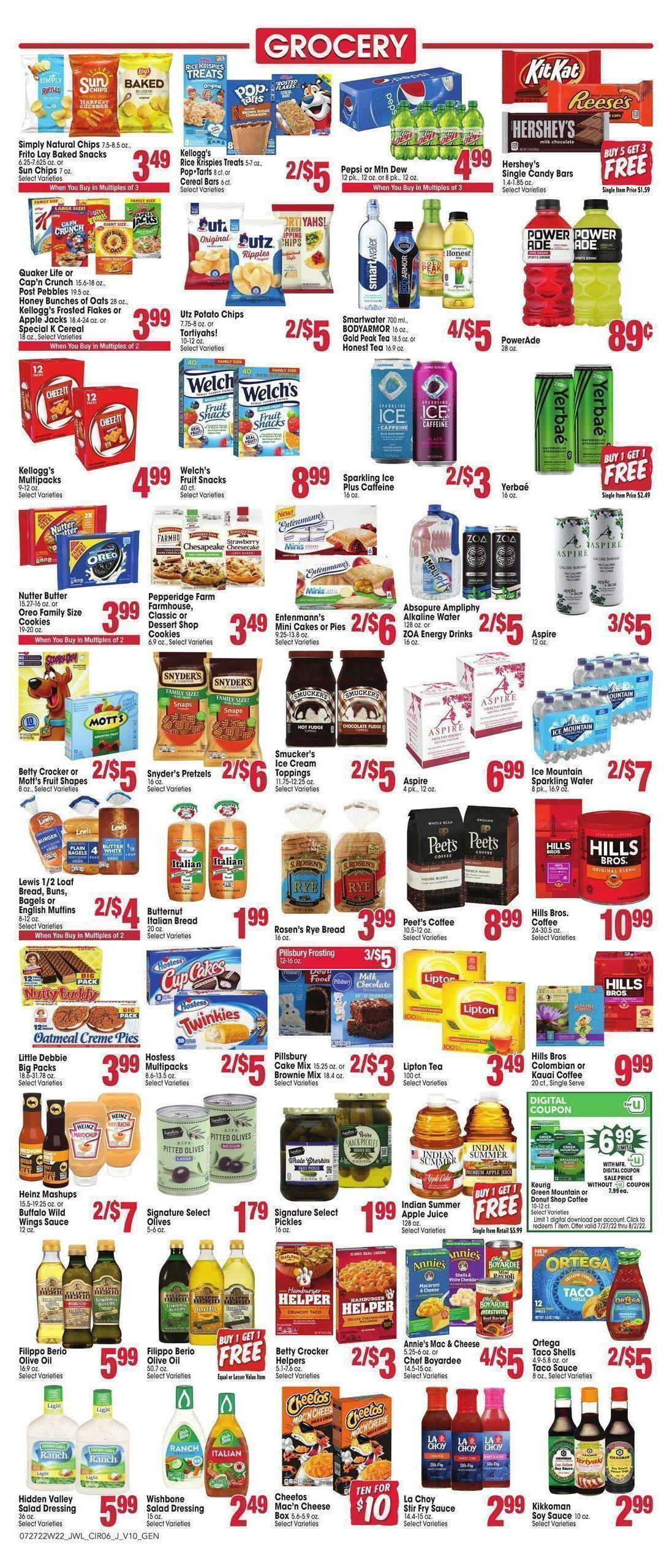 Jewel Osco Weekly Ad from July 27