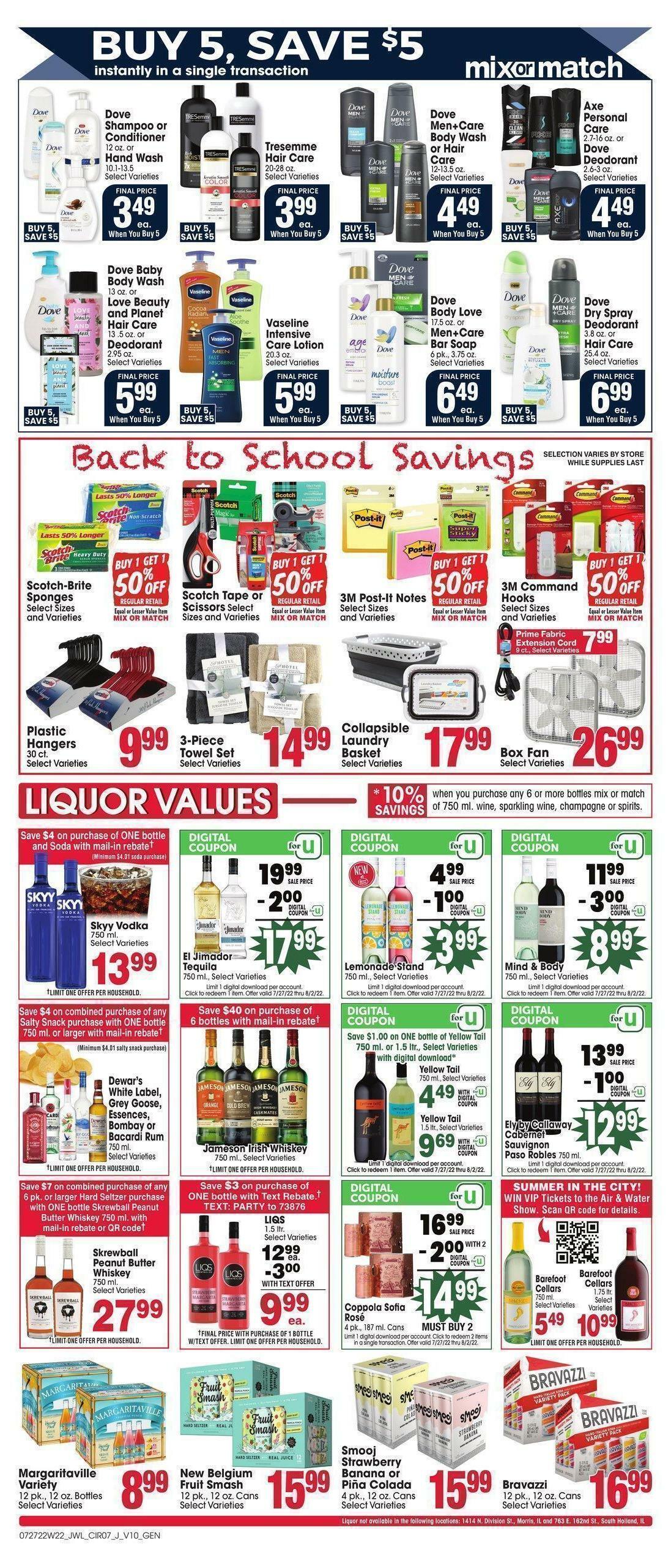 Jewel Osco Weekly Ad from July 27