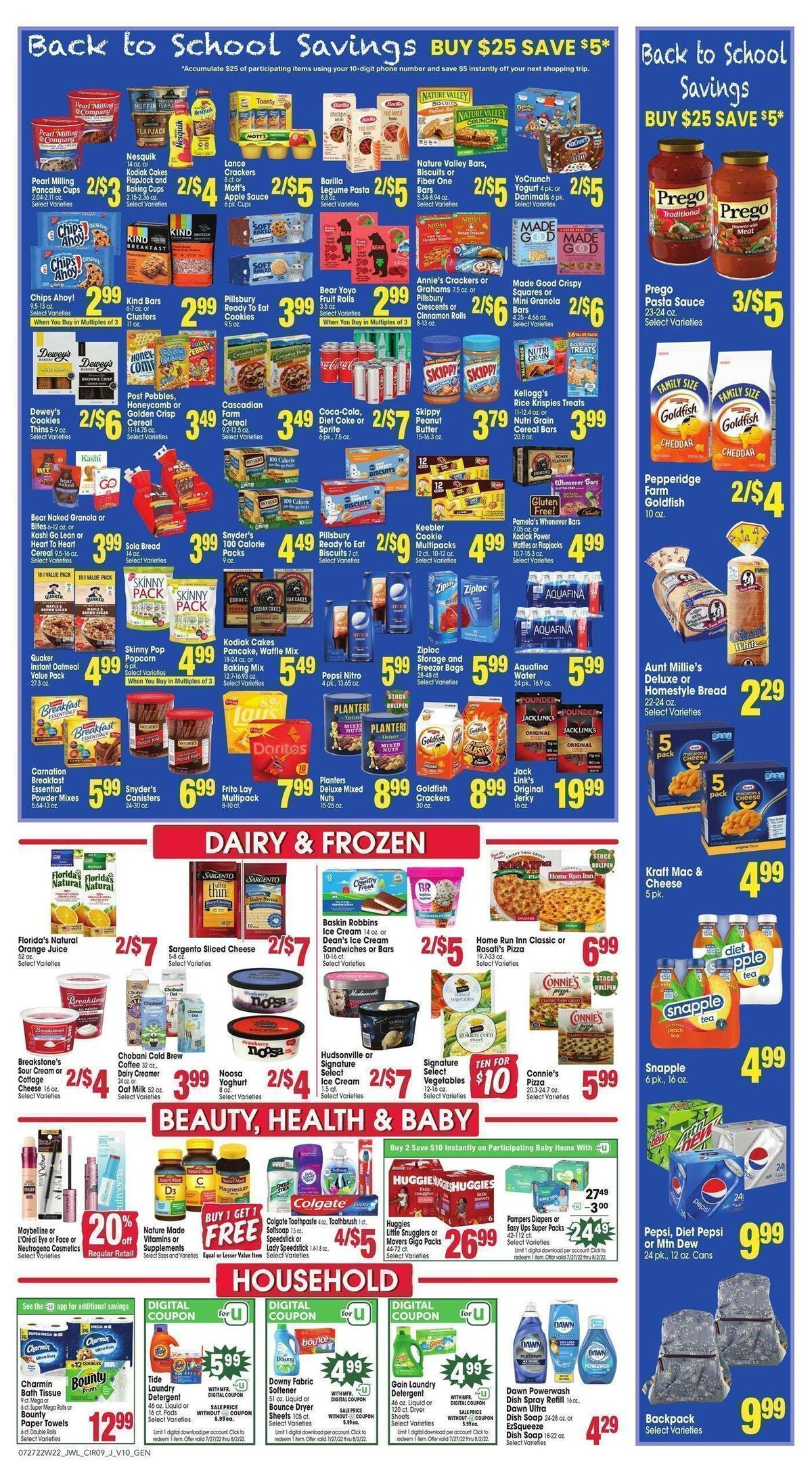 Jewel Osco Weekly Ad from July 27