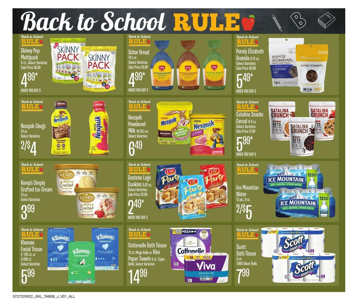 Jewel Osco Natural & Organic Weekly Ad from July 27