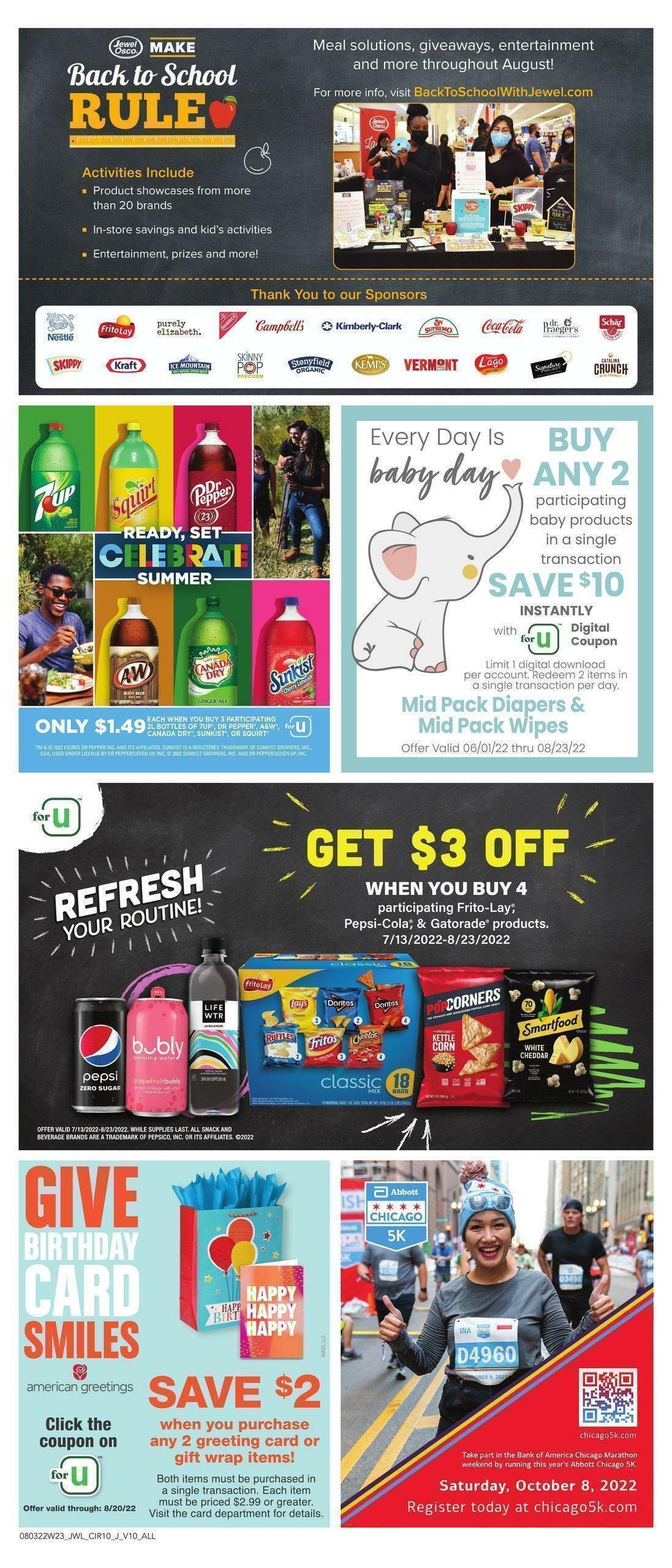 Jewel Osco Weekly Ad from August 3