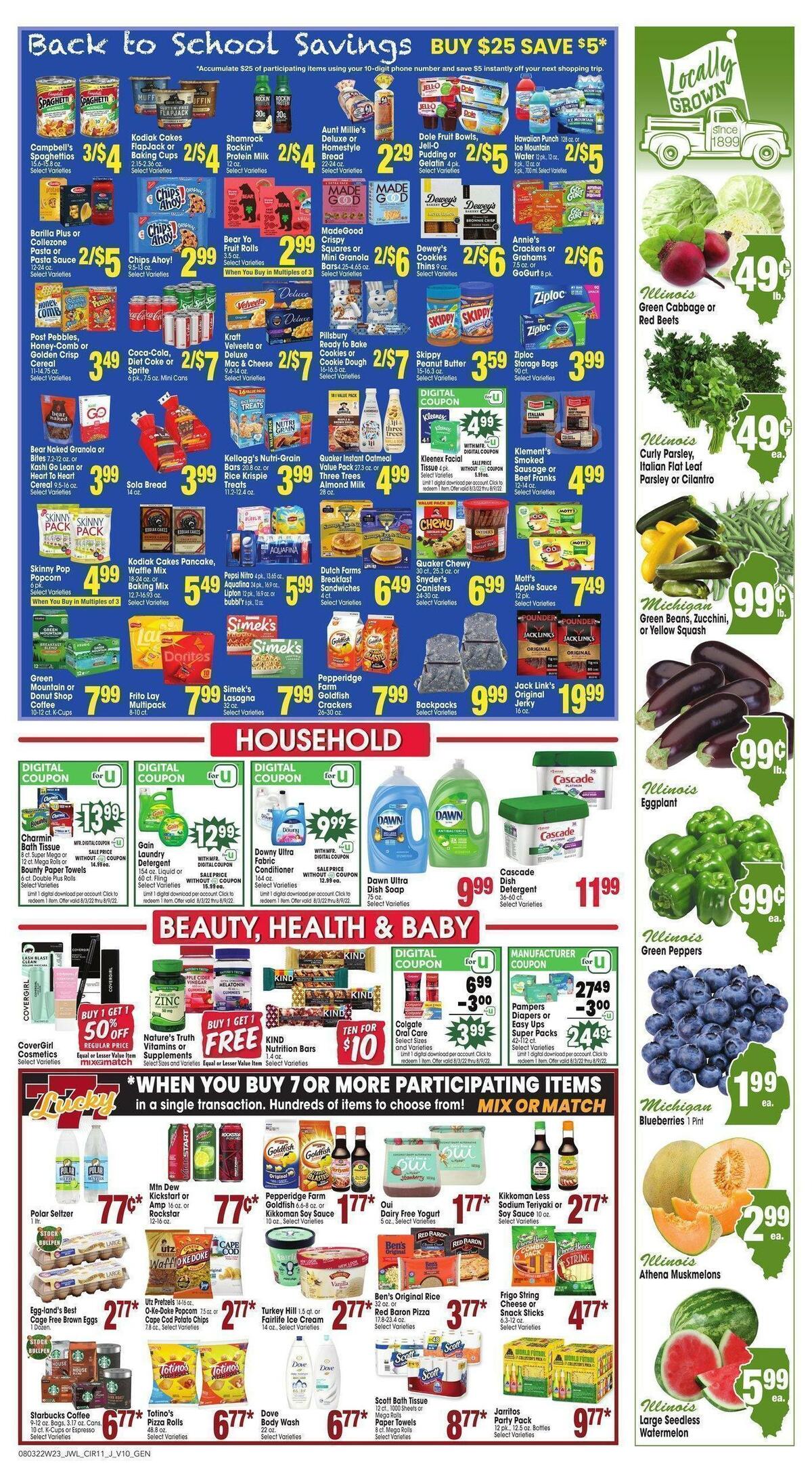 Jewel Osco Weekly Ad from August 3