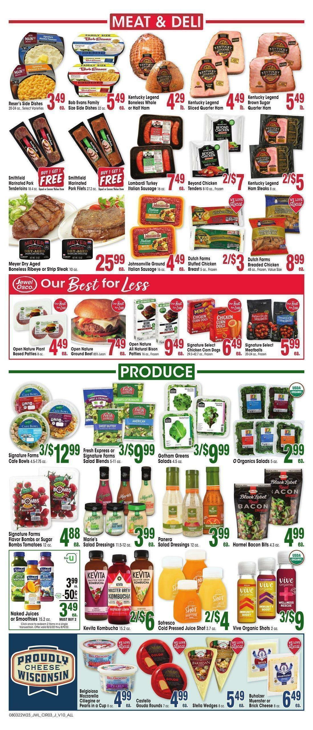 Jewel Osco Weekly Ad from August 3