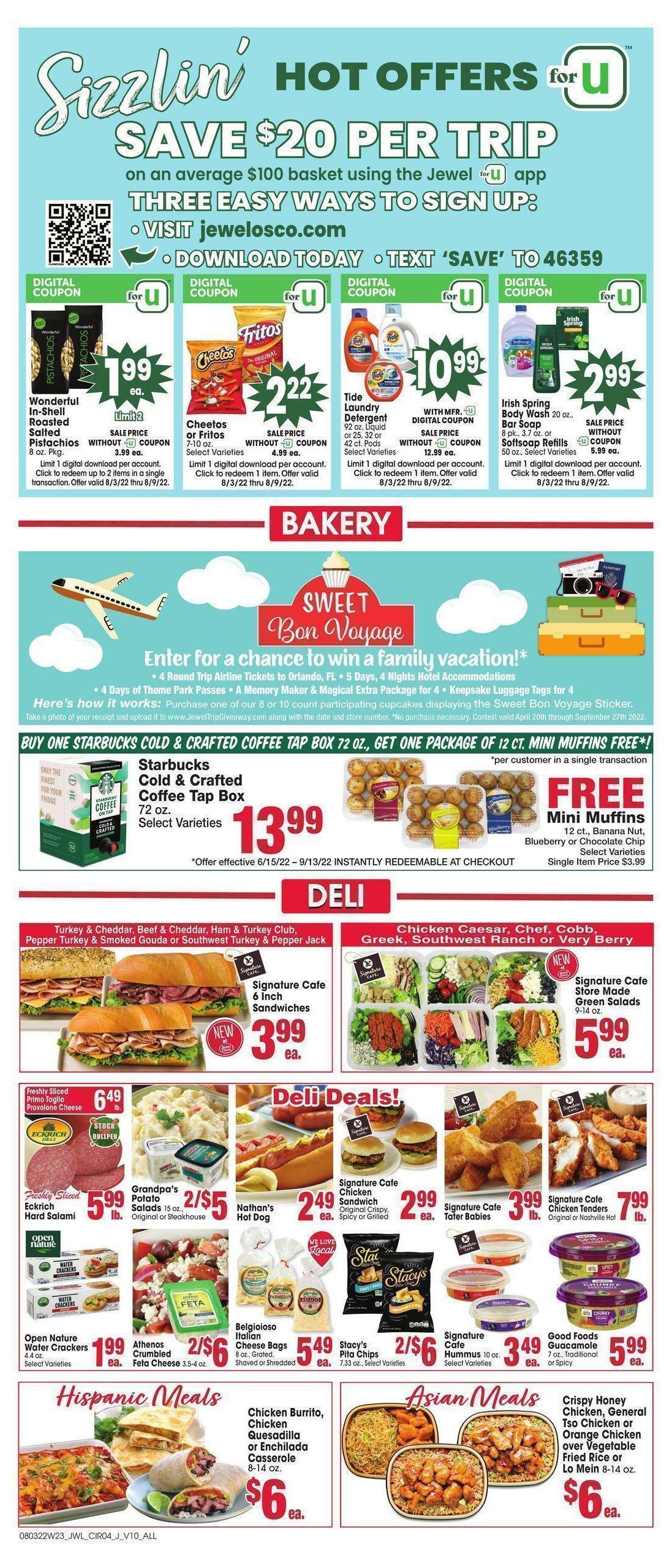Jewel Osco Weekly Ad from August 3