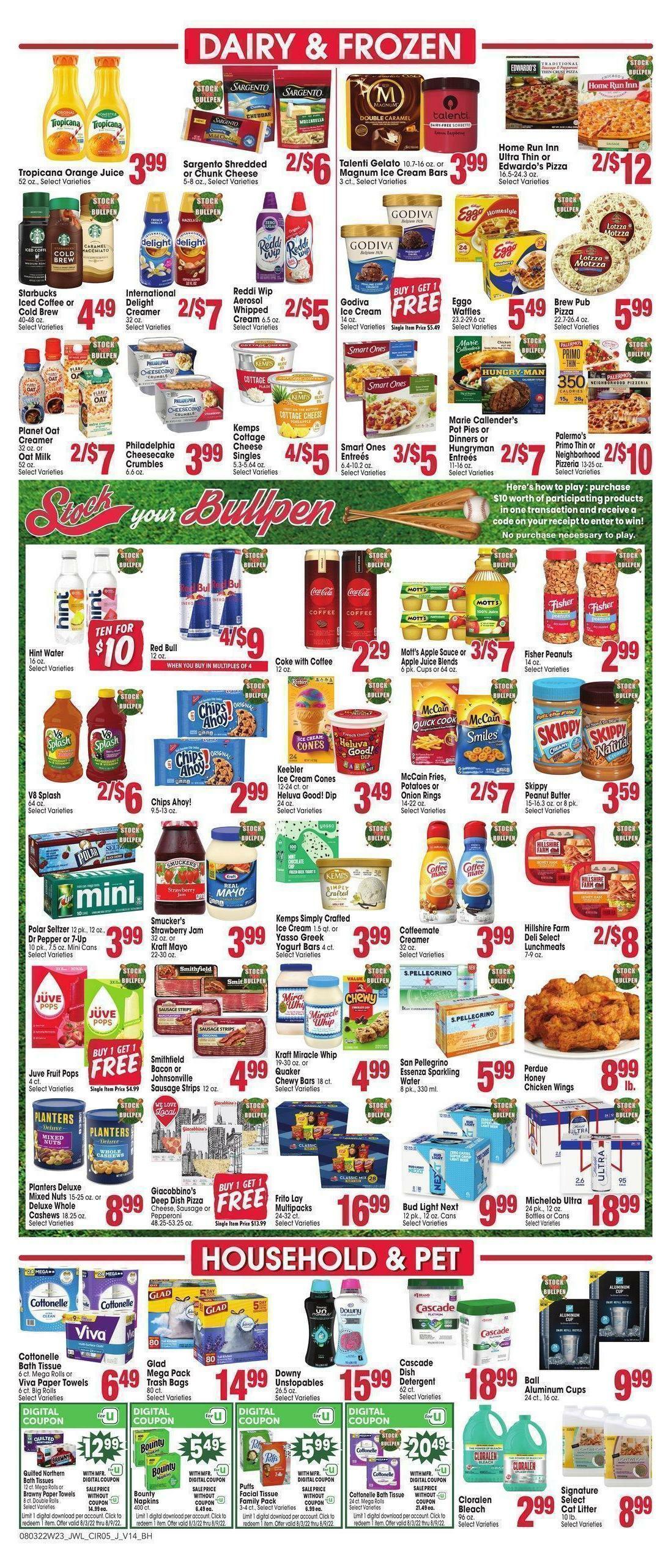 Jewel Osco Weekly Ad from August 3
