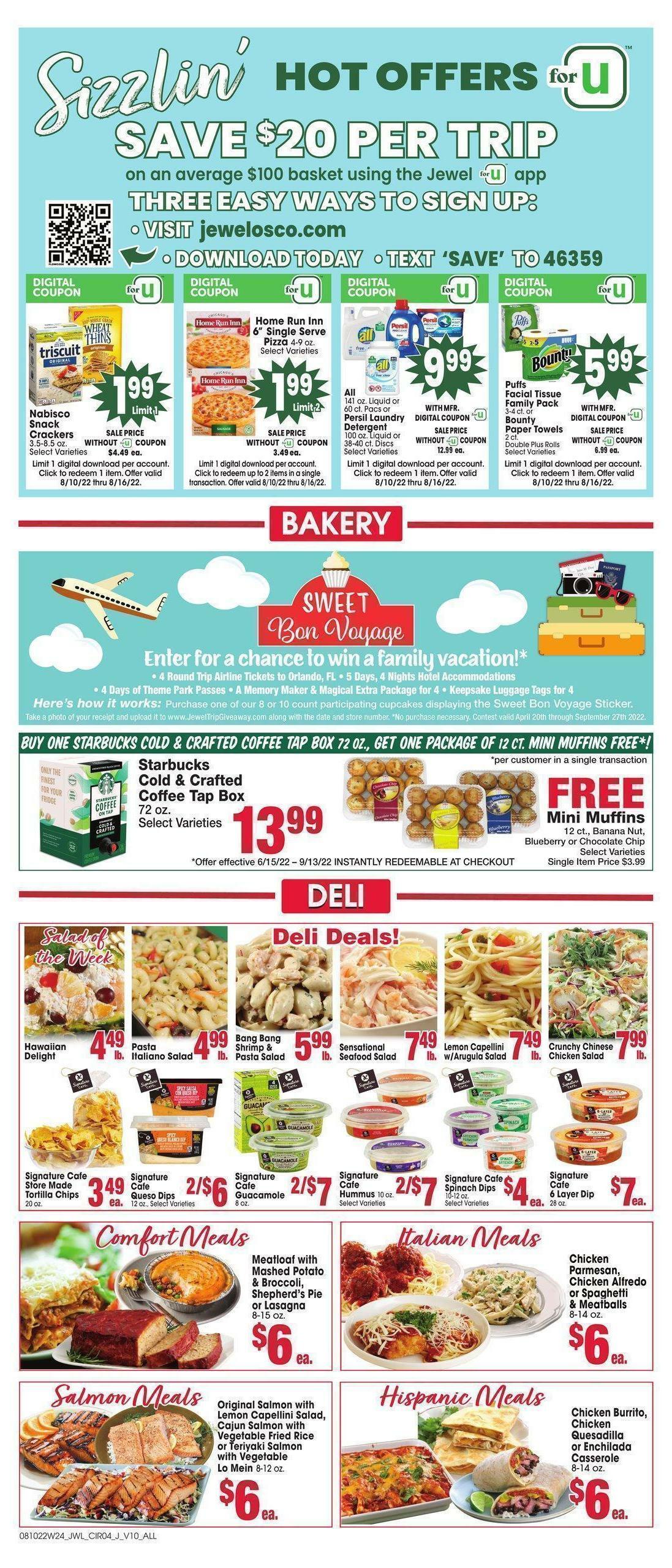 Jewel Osco Weekly Ad from August 10