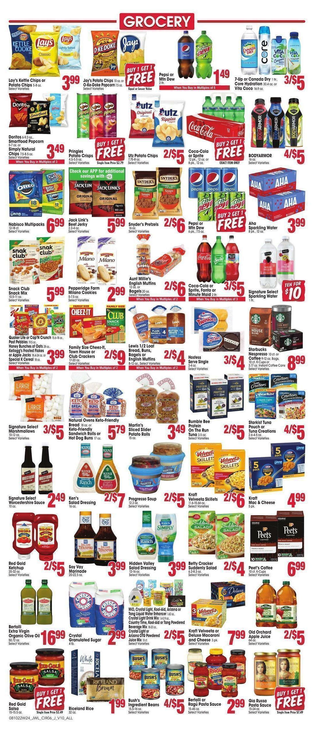 Jewel Osco Weekly Ad from August 10
