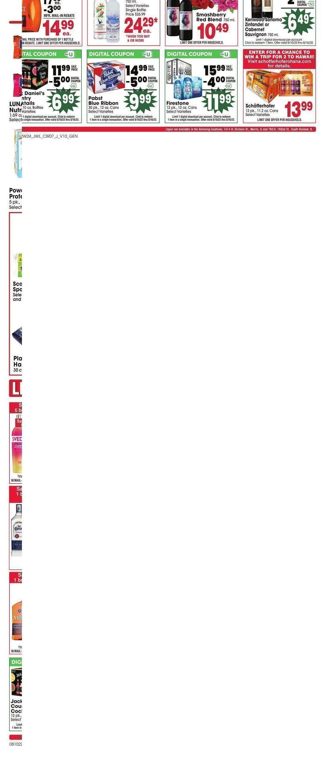 Jewel Osco Weekly Ad from August 10