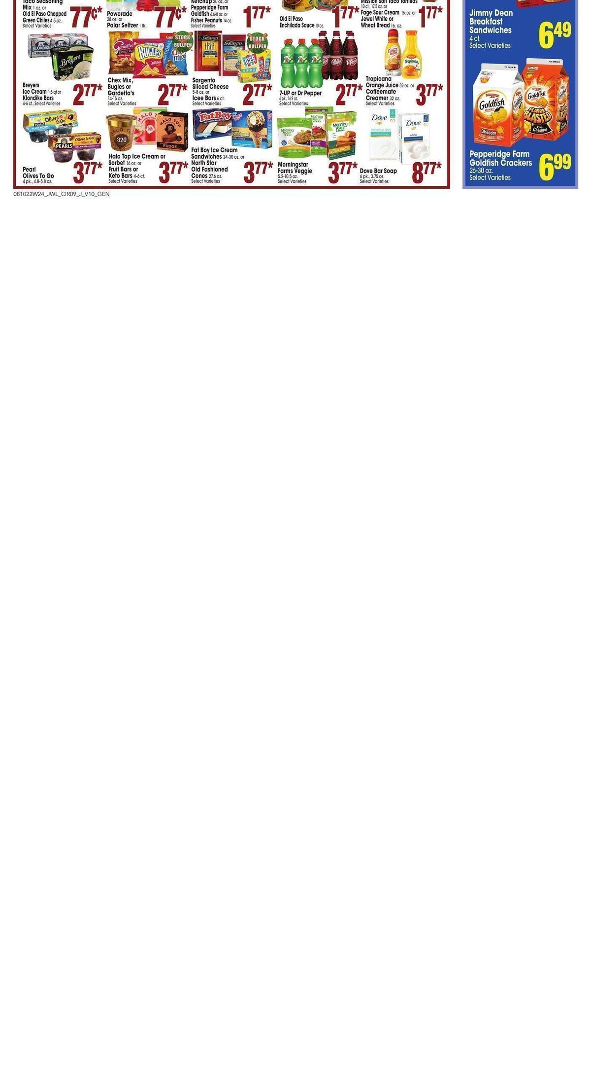 Jewel Osco Weekly Ad from August 10