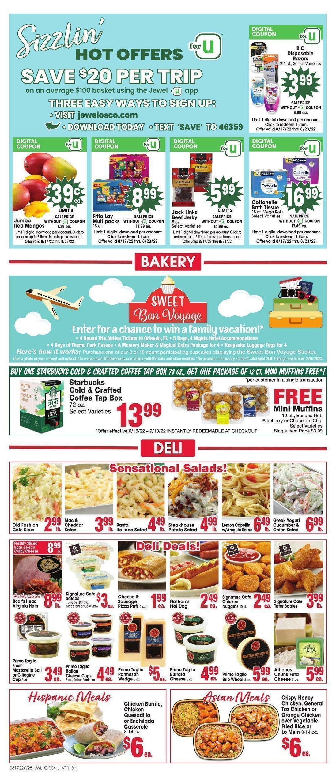 Jewel Osco Weekly Ad from August 17