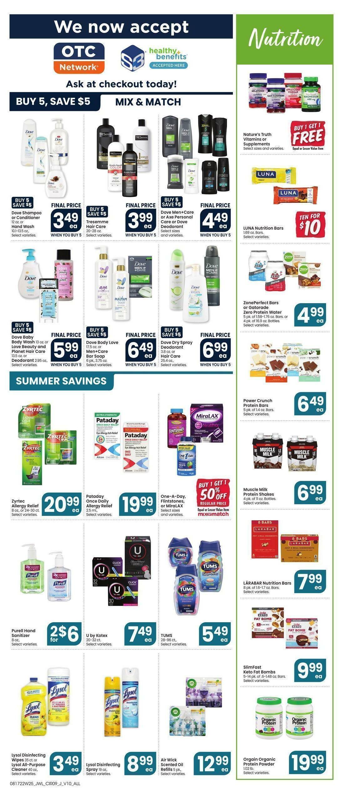 Jewel Osco Weekly Ad from August 17