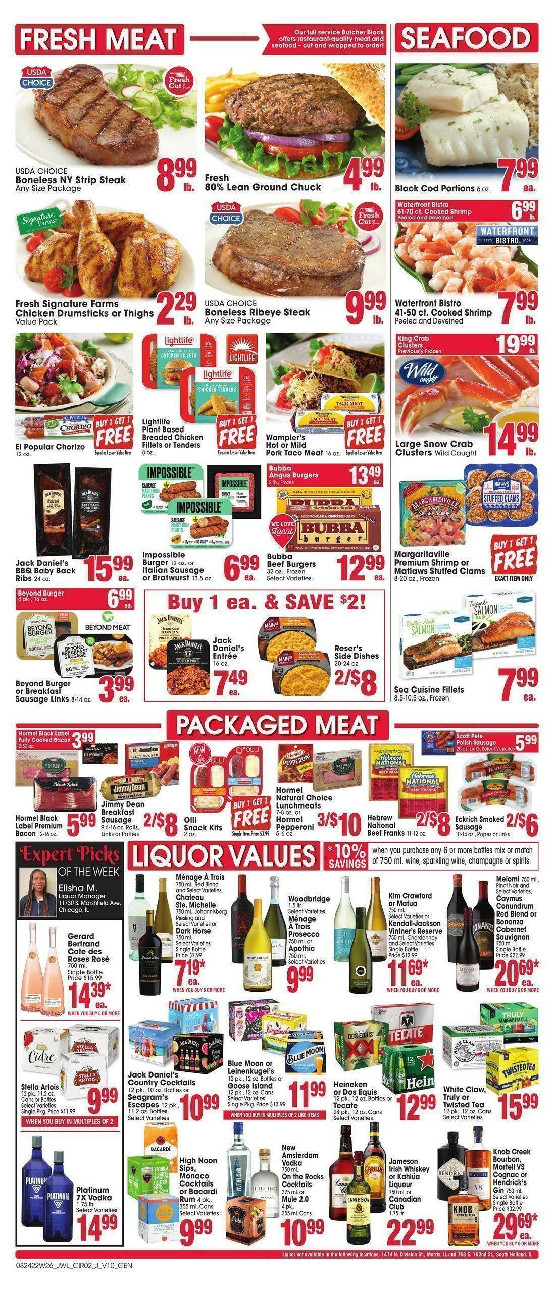 Jewel Osco Weekly Ad from August 24