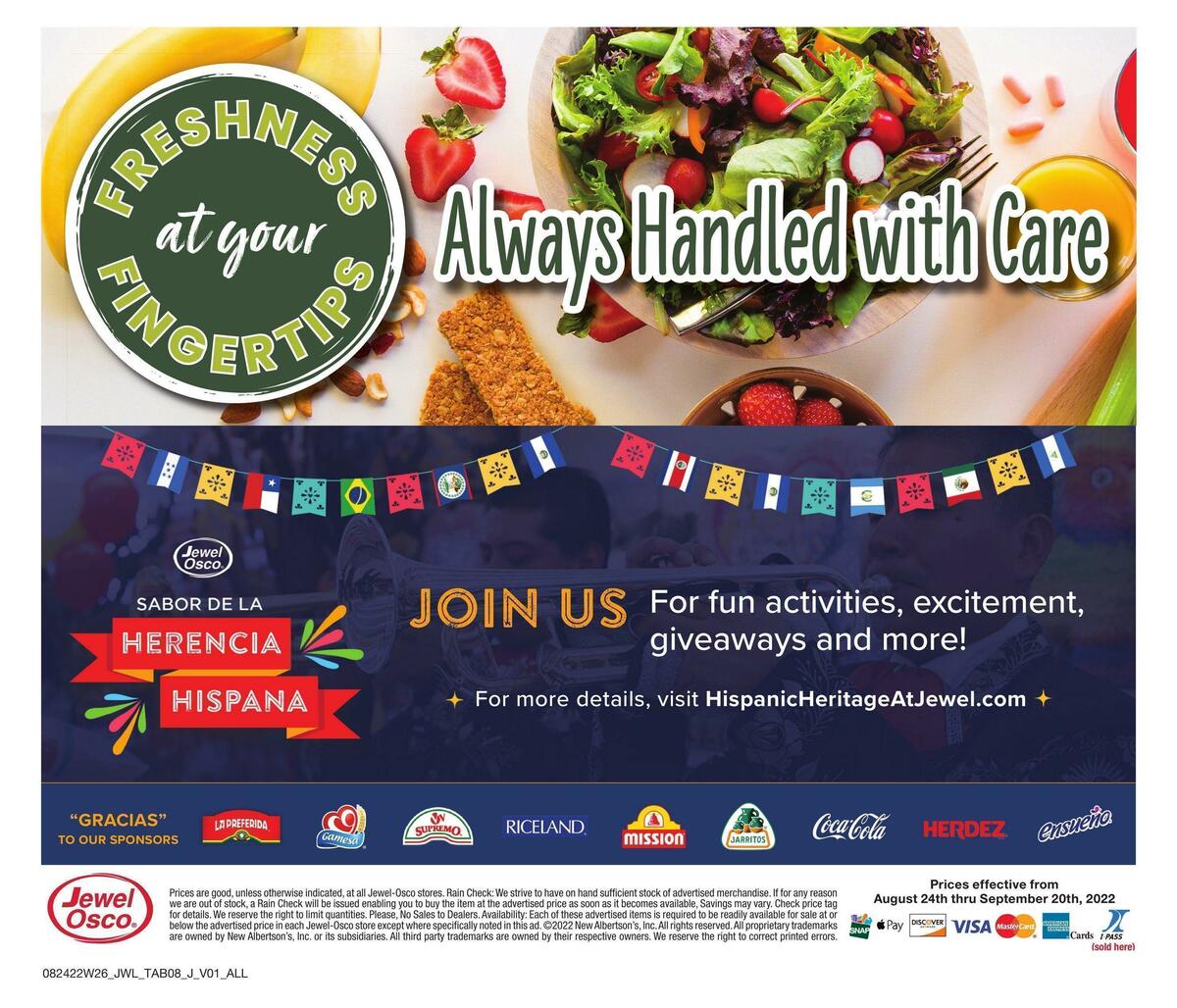 Jewel Osco Natural & Organic Weekly Ad from August 24