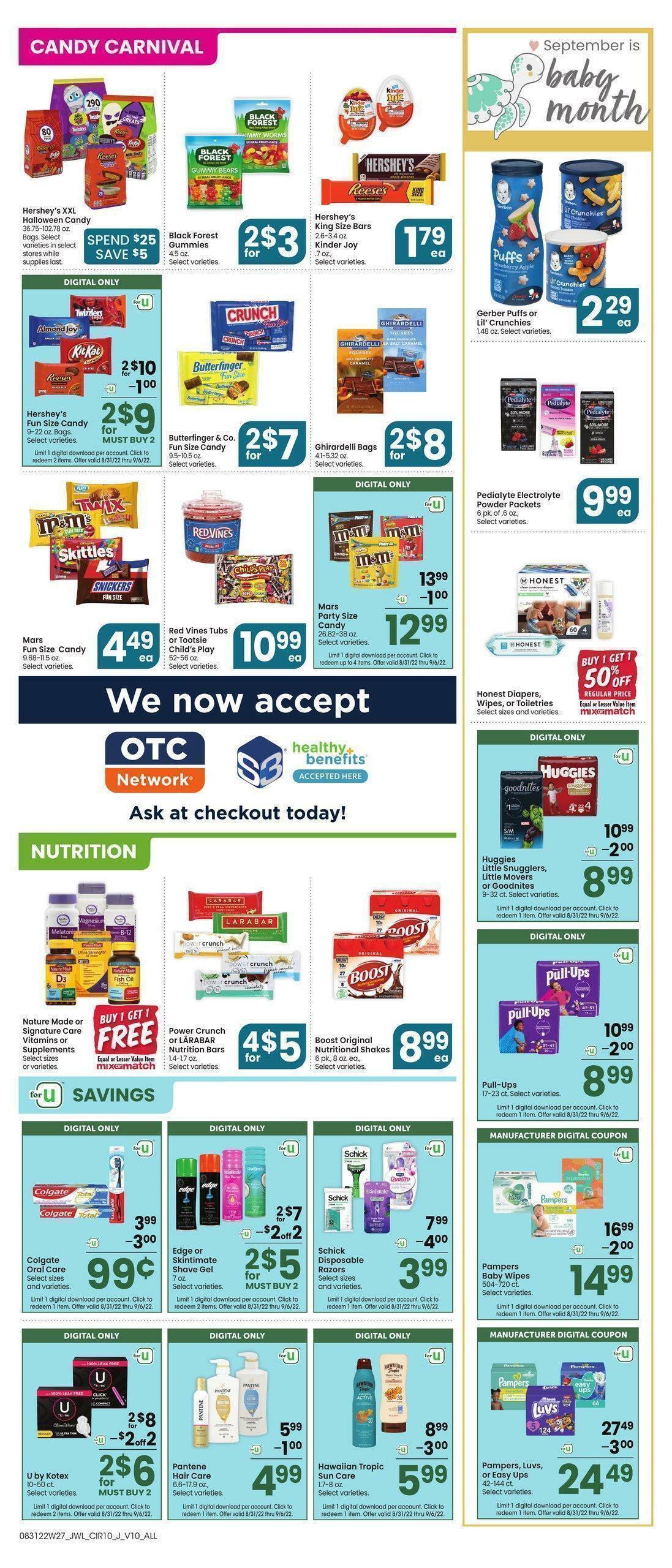 Jewel Osco Weekly Ad from August 31