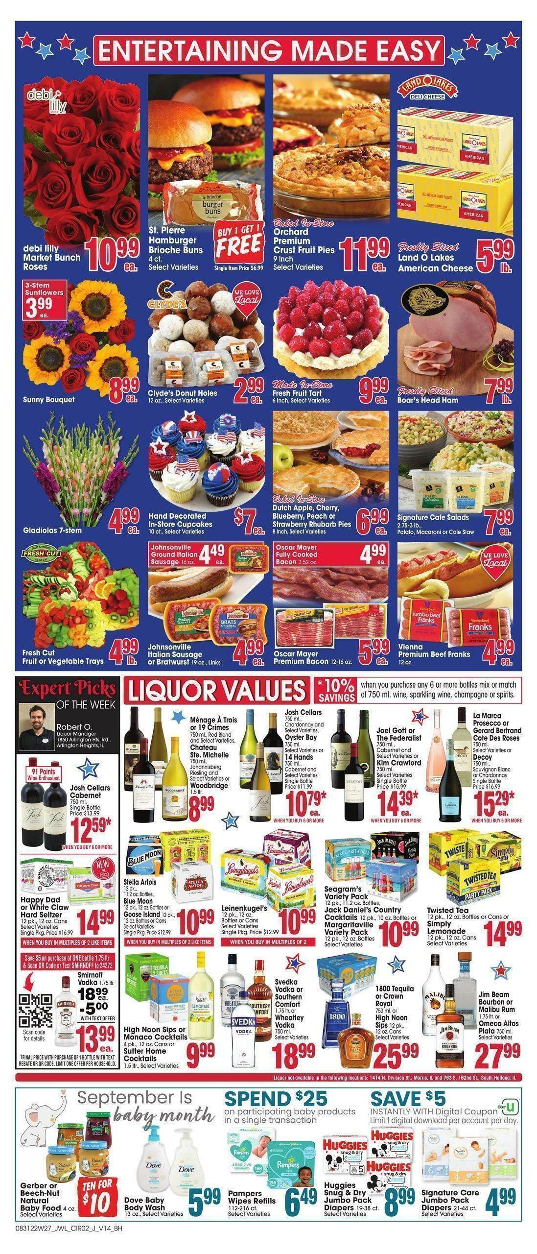 Jewel Osco Weekly Ad from August 31