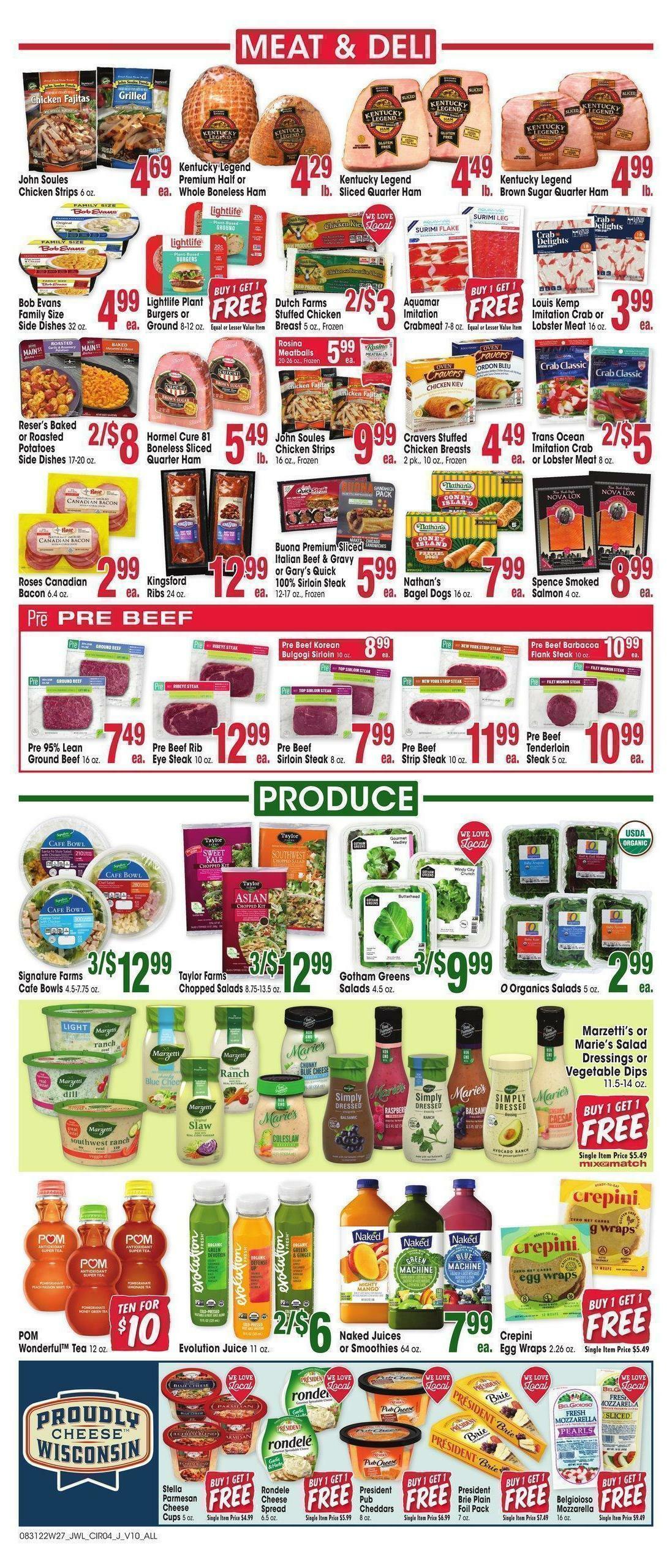 Jewel Osco Weekly Ad from August 31