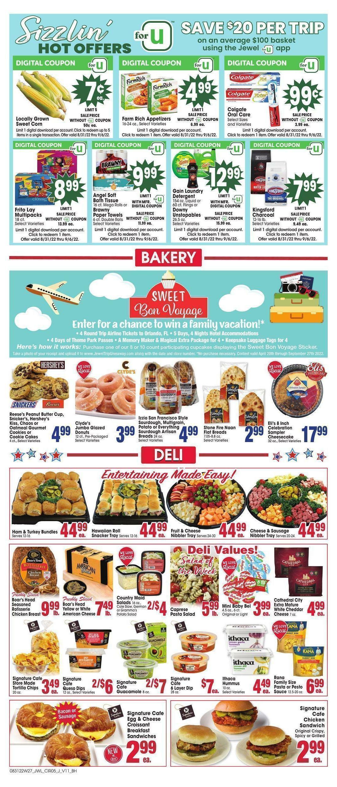 Jewel Osco Weekly Ad from August 31