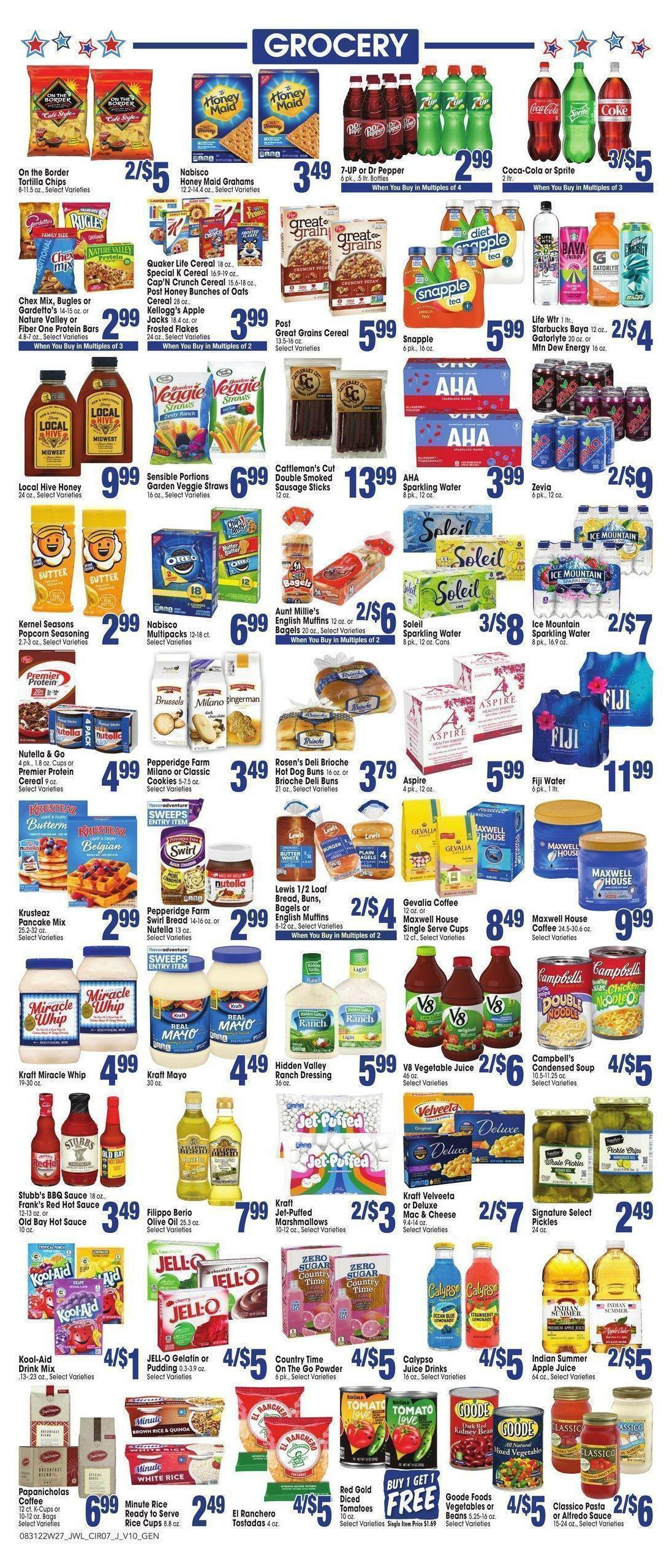Jewel Osco Weekly Ad from August 31