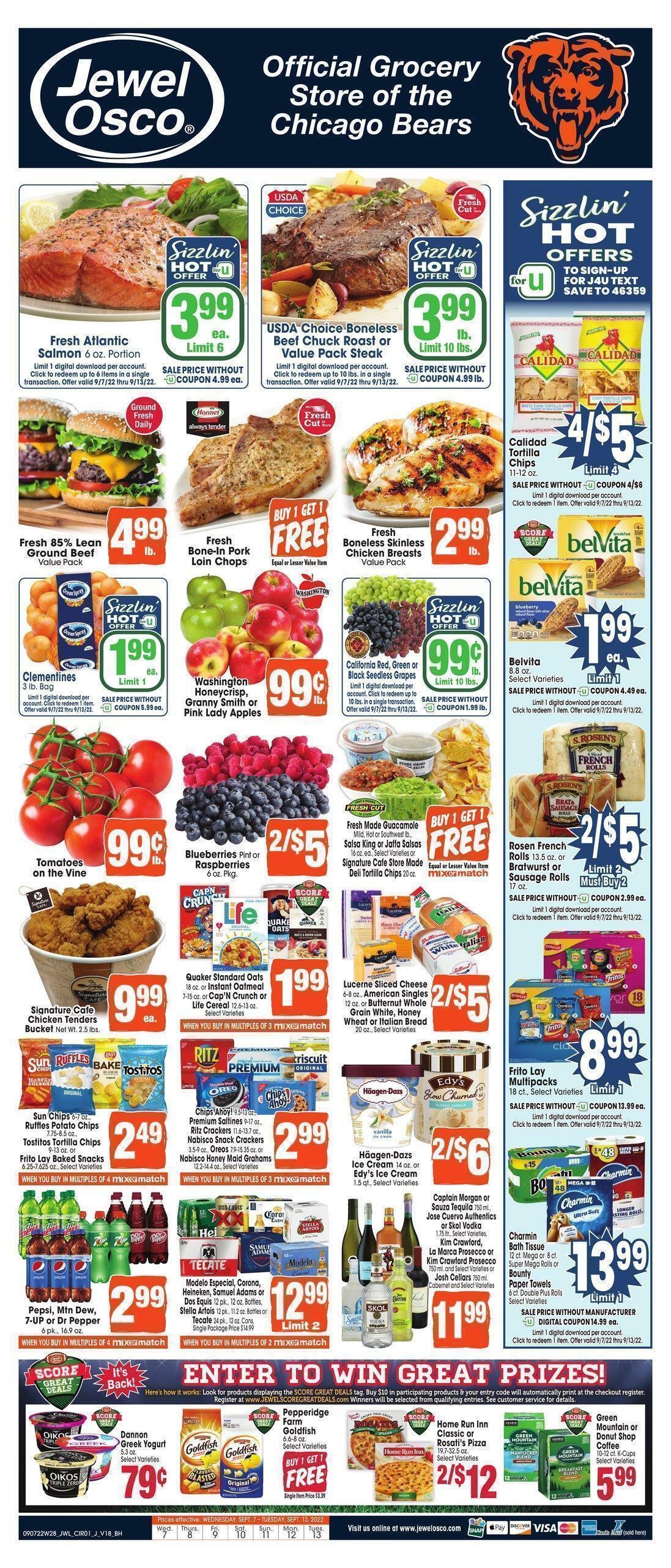 Jewel Osco Weekly Ad from September 7