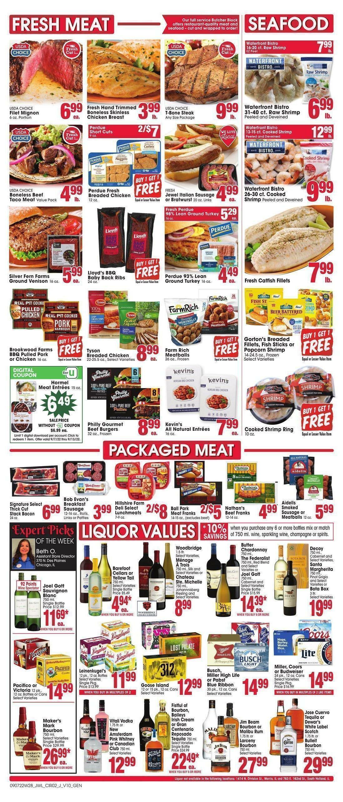 Jewel Osco Weekly Ad from September 7