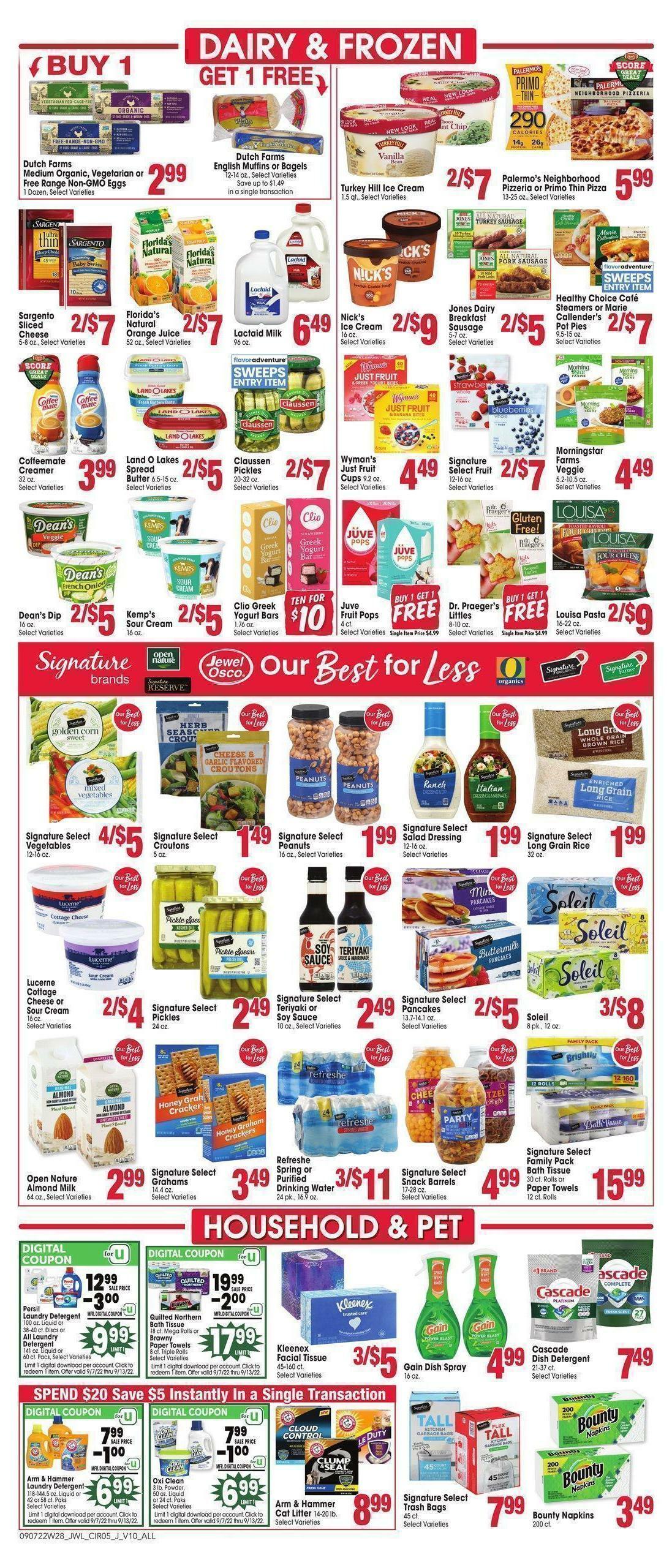Jewel Osco Weekly Ad from September 7