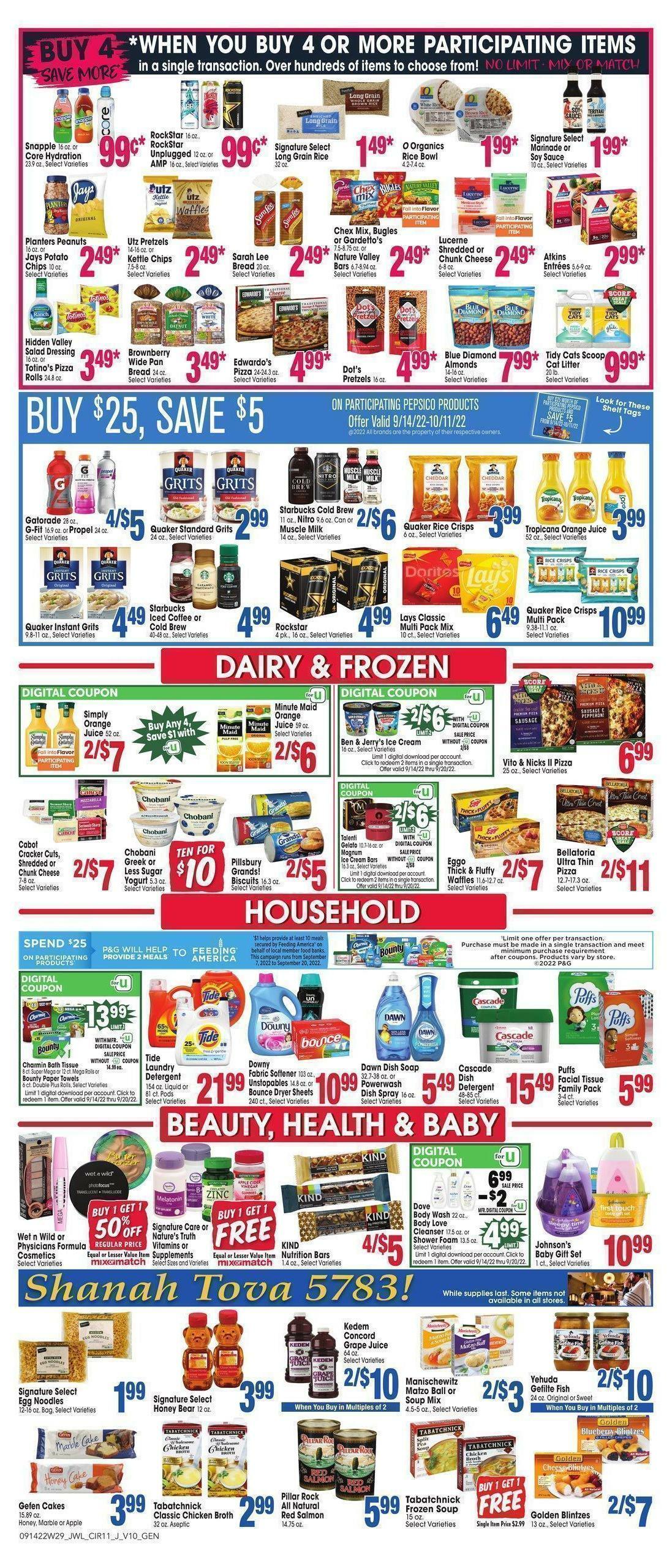Jewel Osco Weekly Ad from September 14