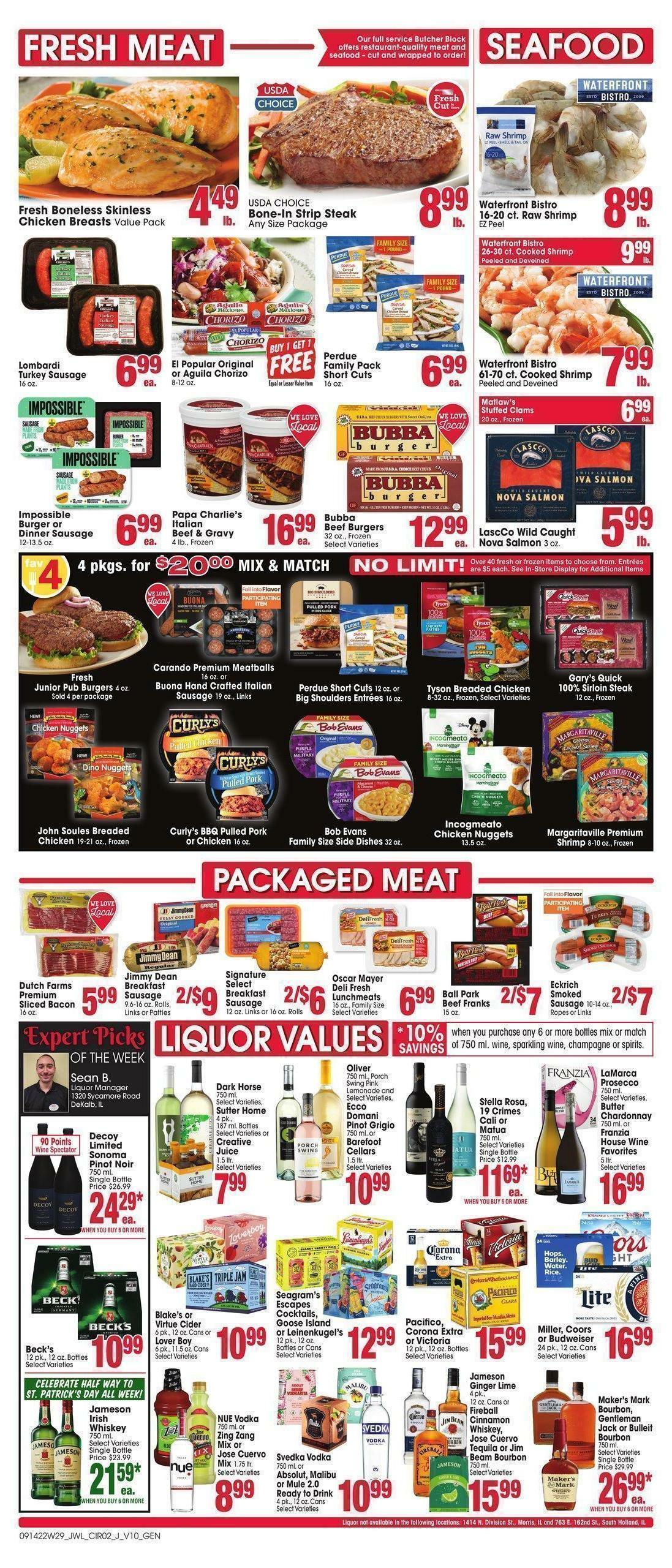 Jewel Osco Weekly Ad from September 14