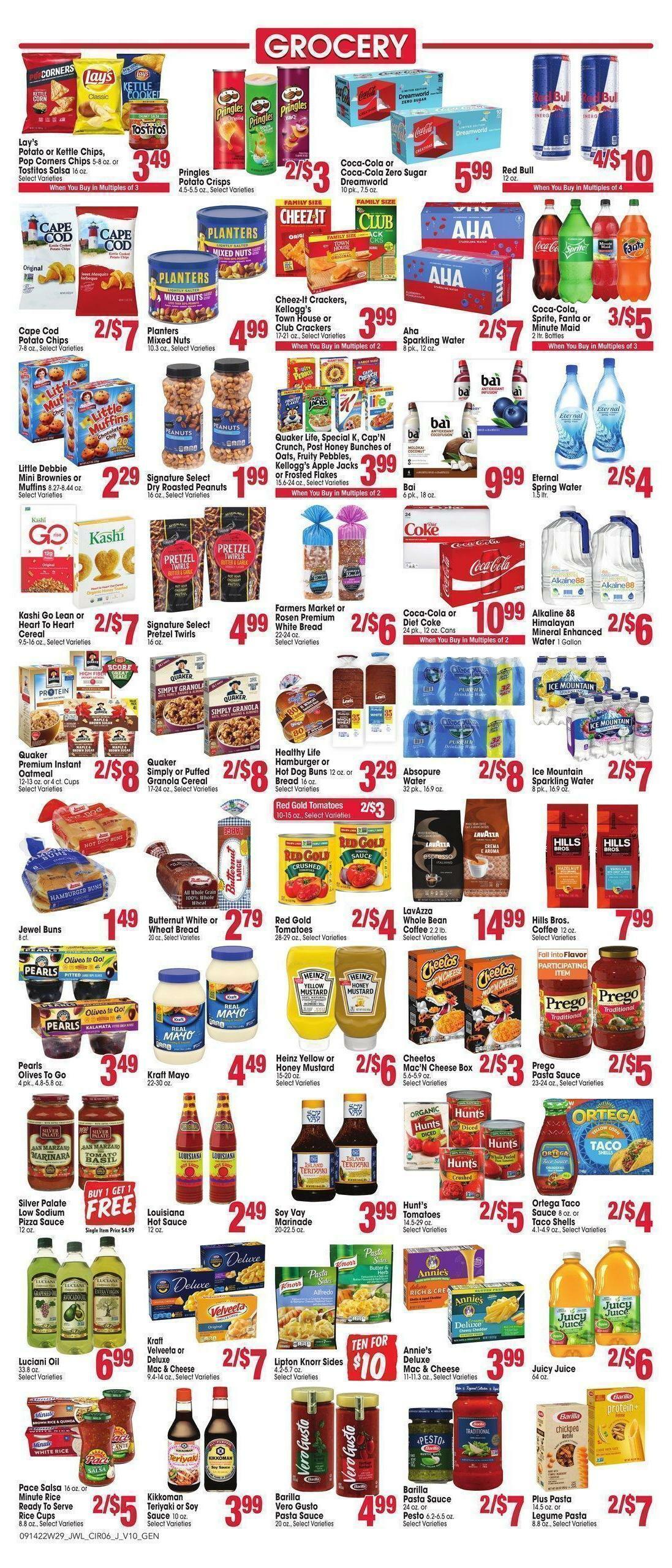 Jewel Osco Weekly Ad from September 14