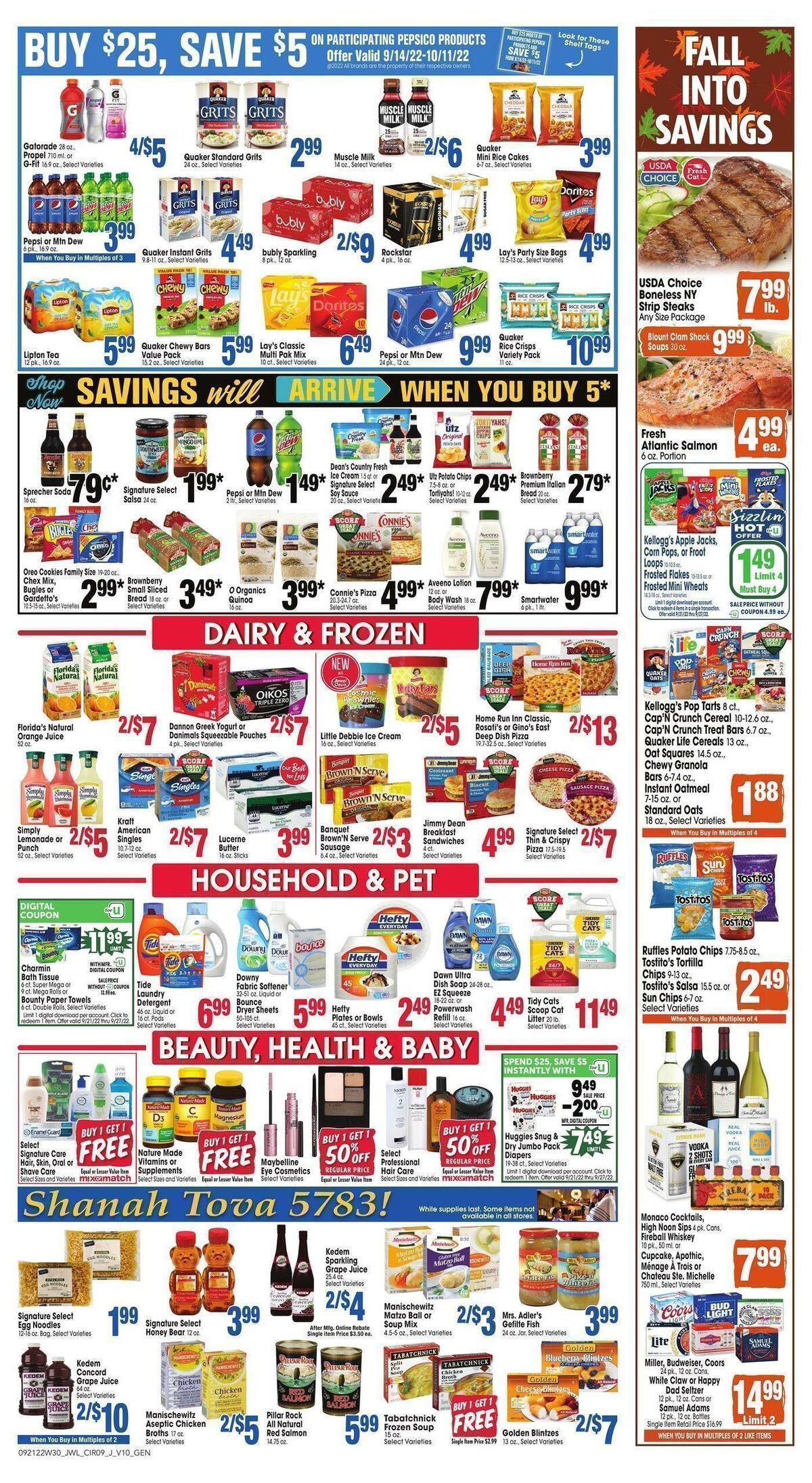 Jewel Osco Weekly Ad from September 21