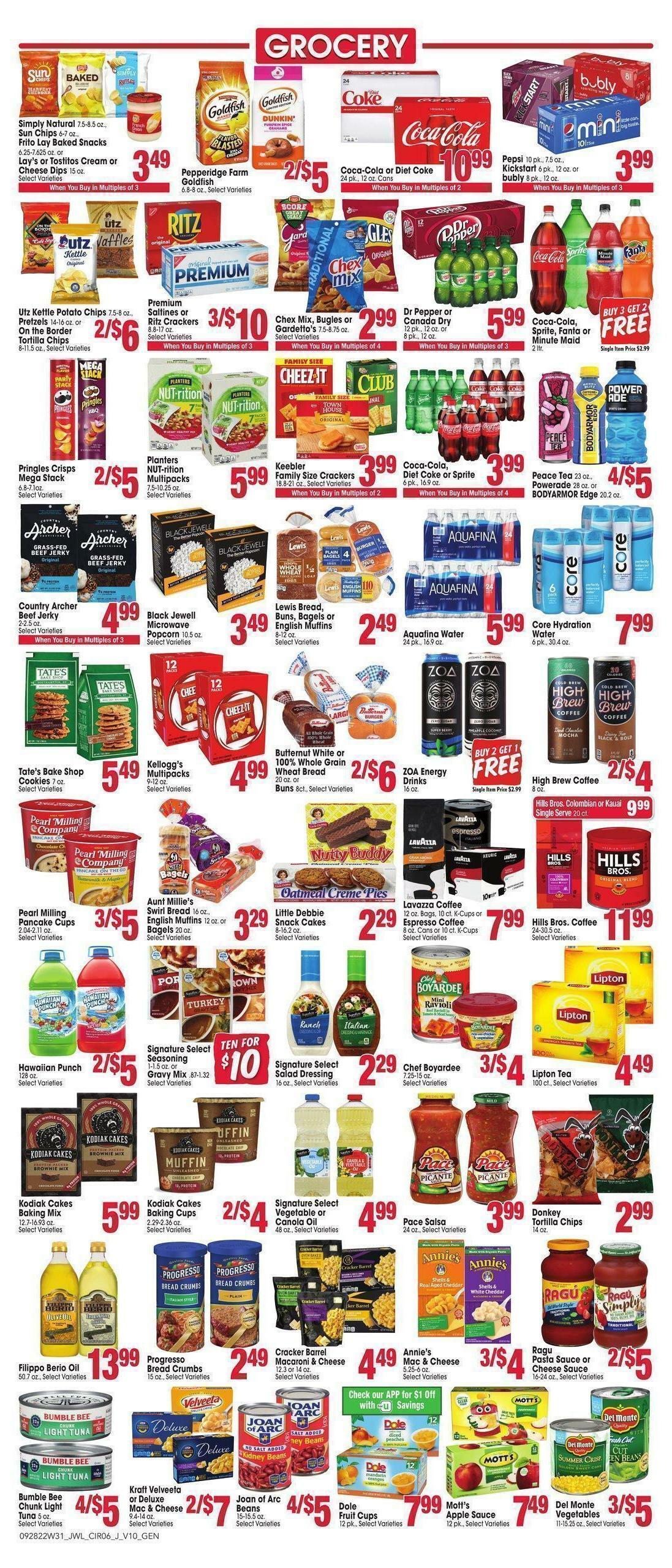 Jewel Osco Weekly Ad from September 28