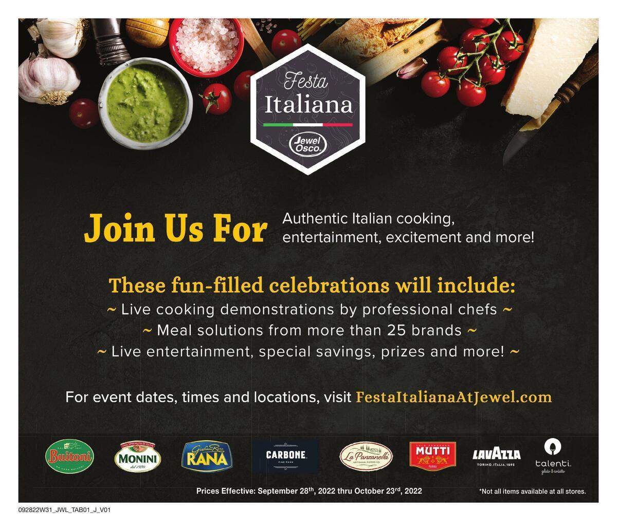 Jewel Osco Specialty Guide Weekly Ad from September 28