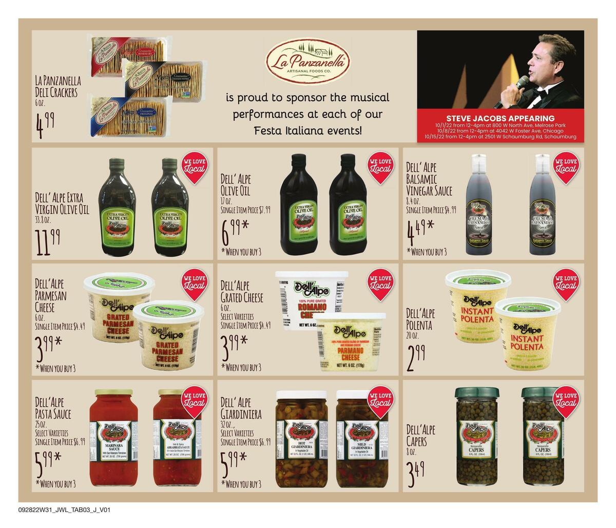 Jewel Osco Specialty Guide Weekly Ad from September 28