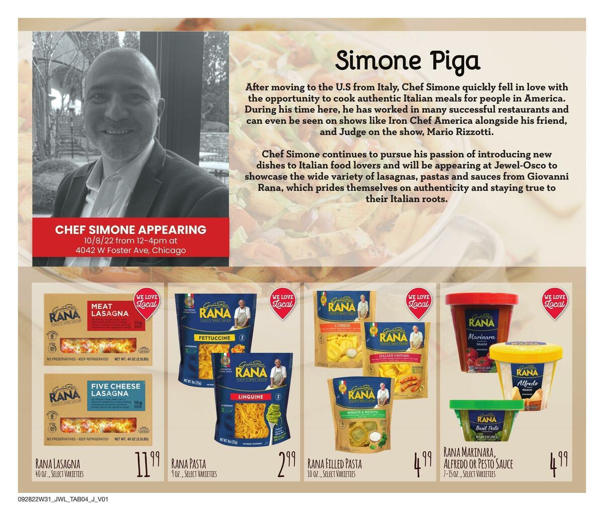 Jewel Osco Specialty Guide Weekly Ad from September 28