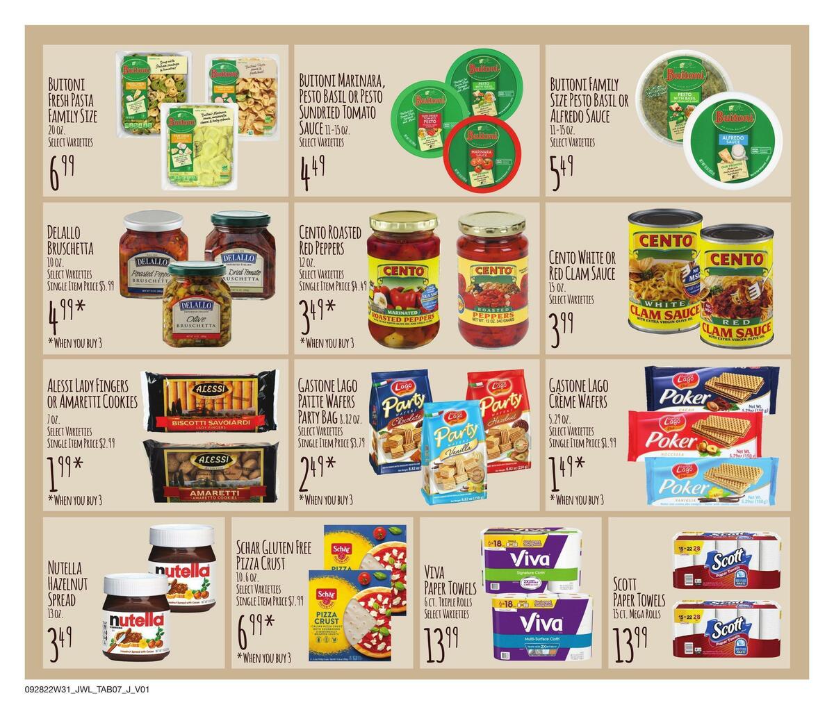 Jewel Osco Specialty Guide Weekly Ad from September 28