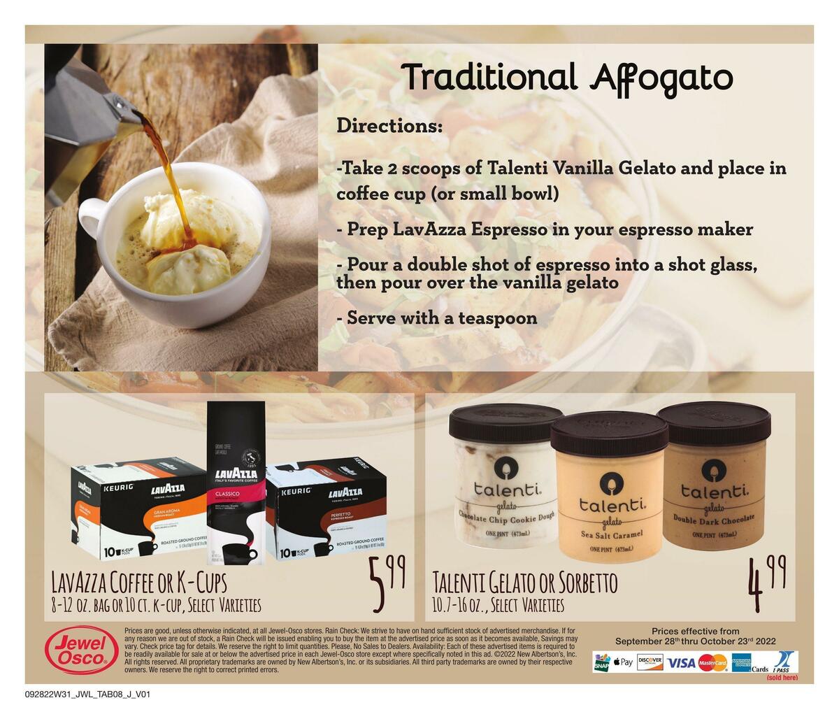 Jewel Osco Specialty Guide Weekly Ad from September 28