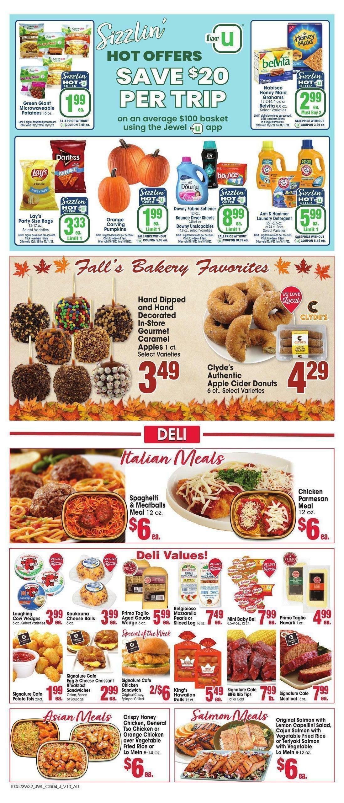 Jewel Osco Weekly Ad from October 5
