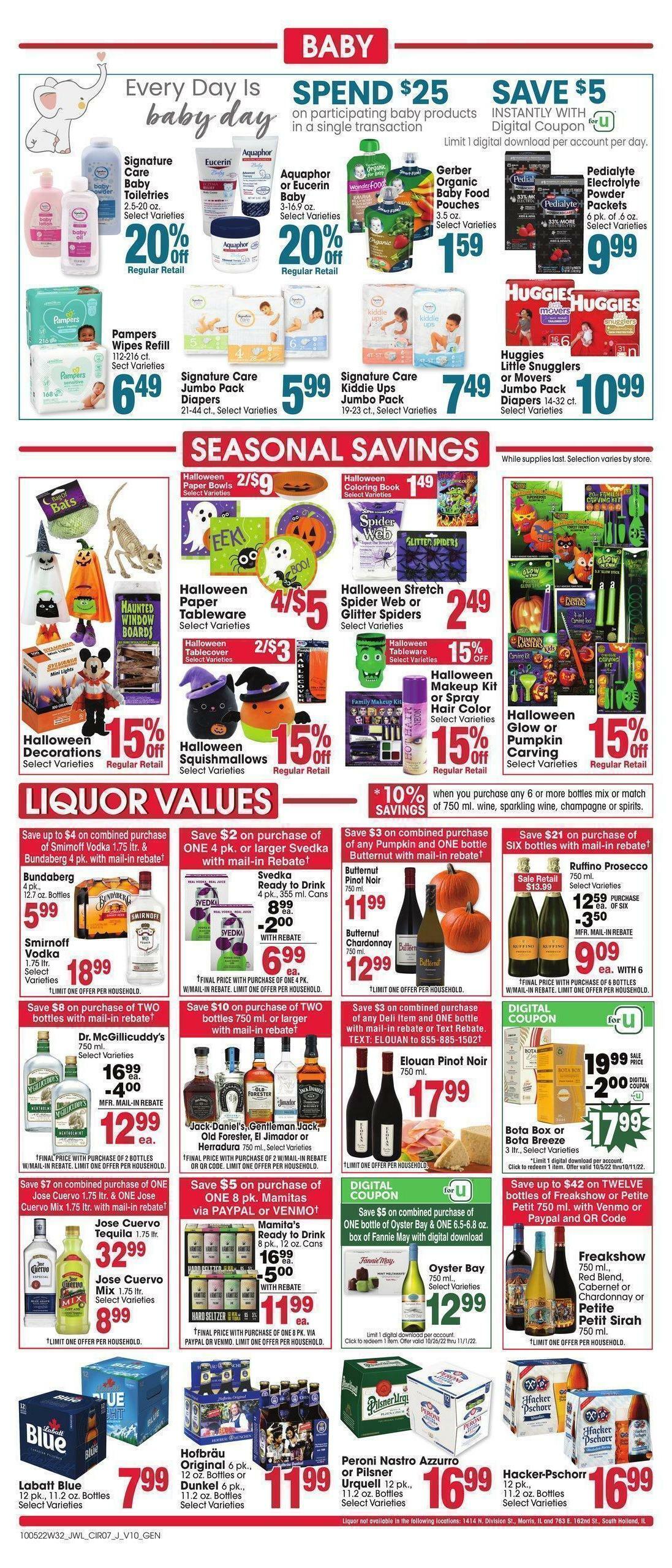Jewel Osco Weekly Ad from October 5