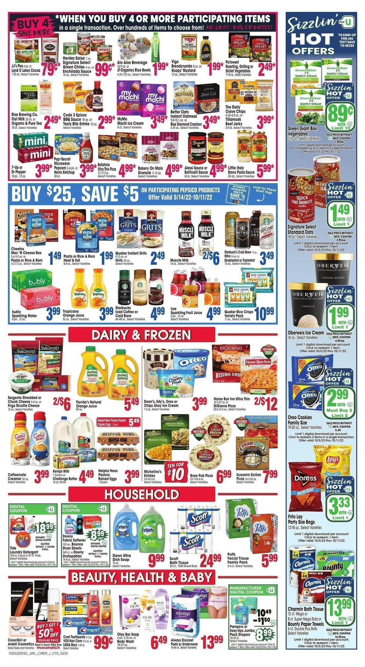 Jewel Osco Weekly Ad from October 5