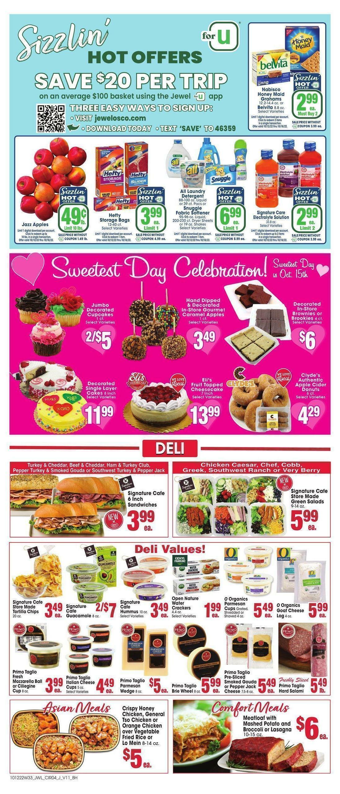Jewel Osco Weekly Ad from October 12